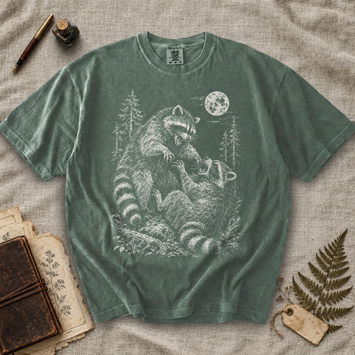 Fighting Raccoons T-Shirt