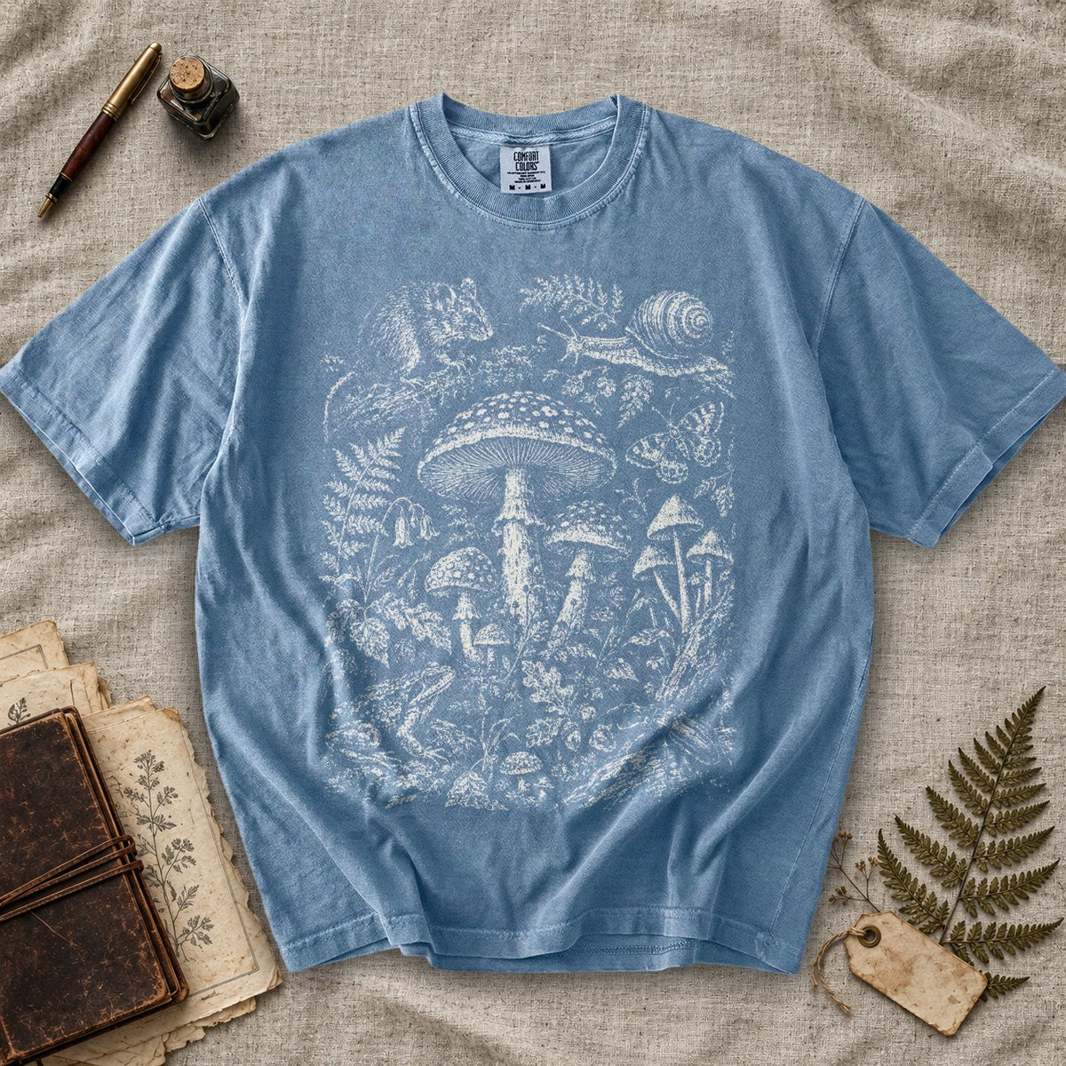 Forest Mushrooms and Creatures T-Shirt