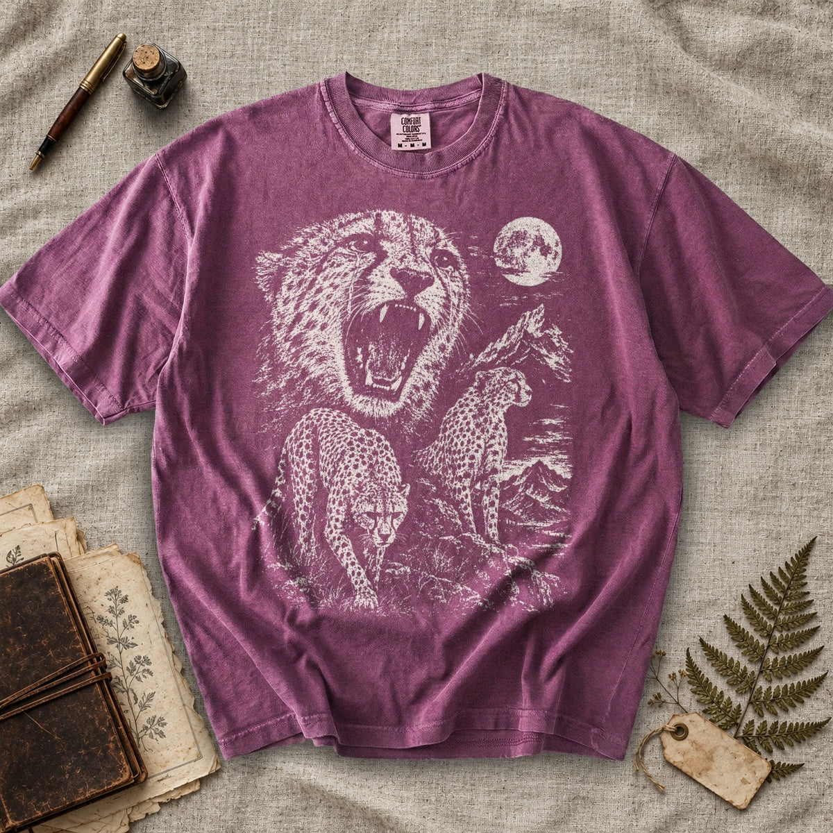 Weeping Cheetah Moon T-Shirt