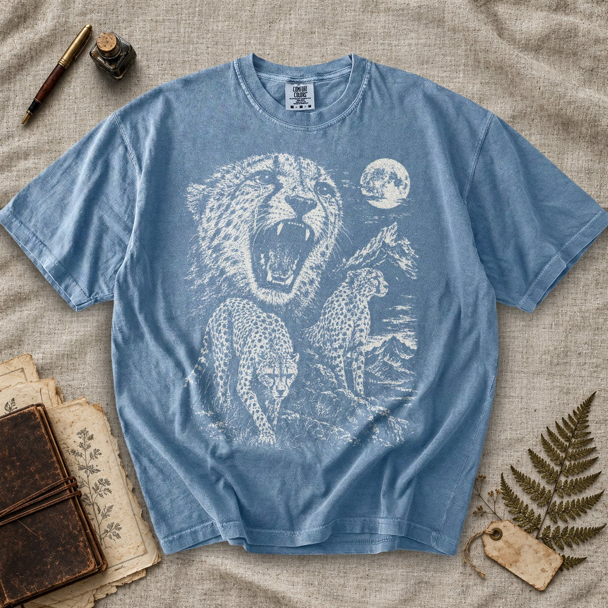 Weeping Cheetah Moon T-Shirt
