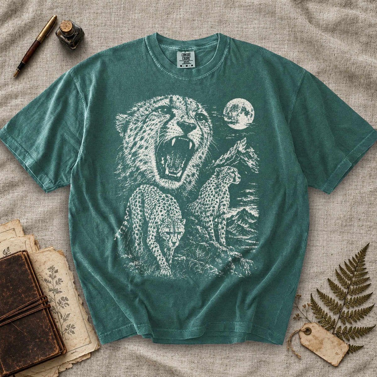 Weeping Cheetah Moon T-Shirt