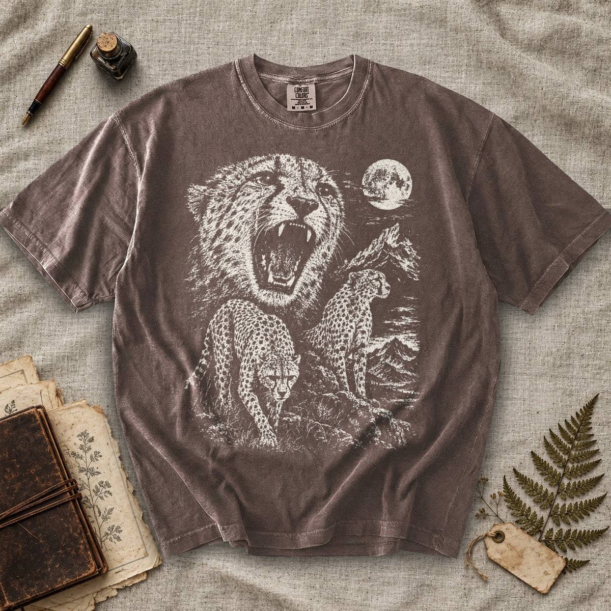Weeping Cheetah Moon T-Shirt