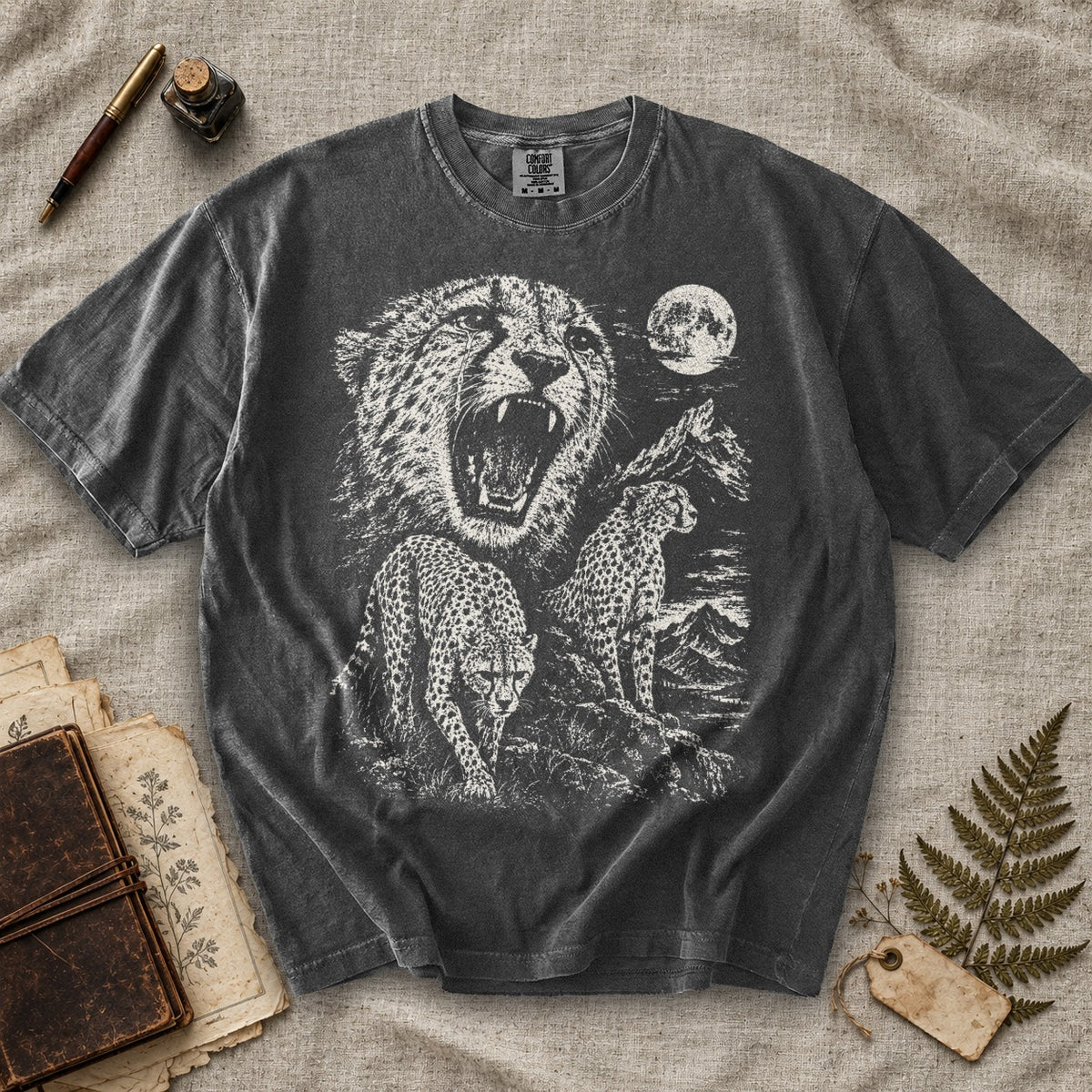 Weeping Cheetah Moon T-Shirt