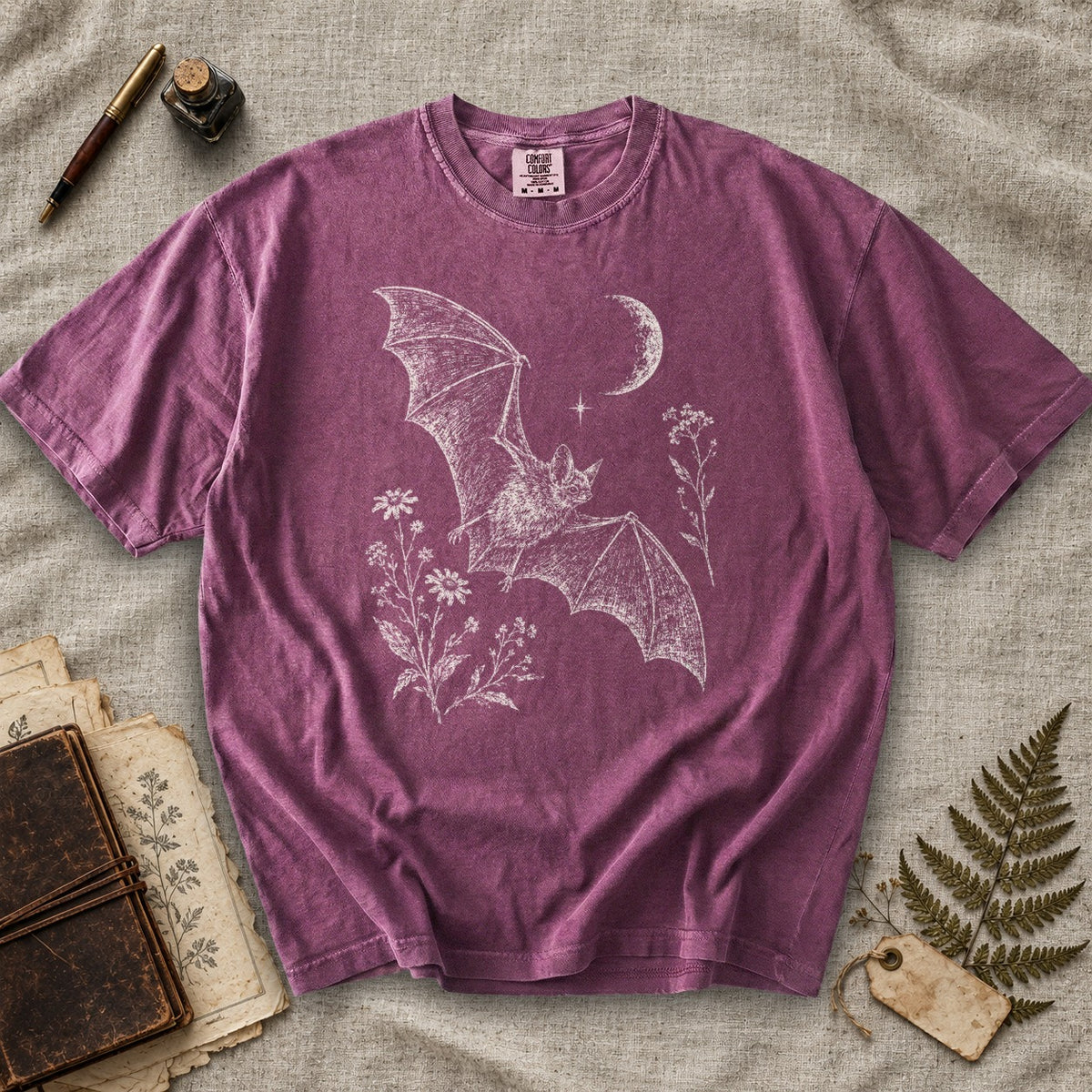 Bat and Wildflowers T-Shirt