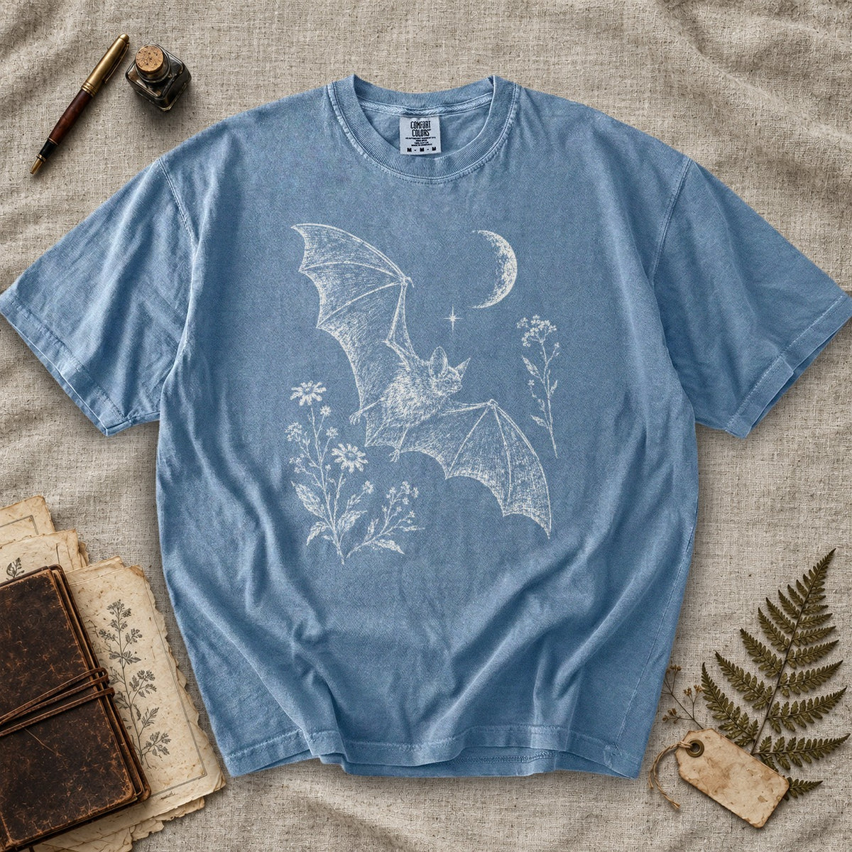 Bat and Wildflowers T-Shirt