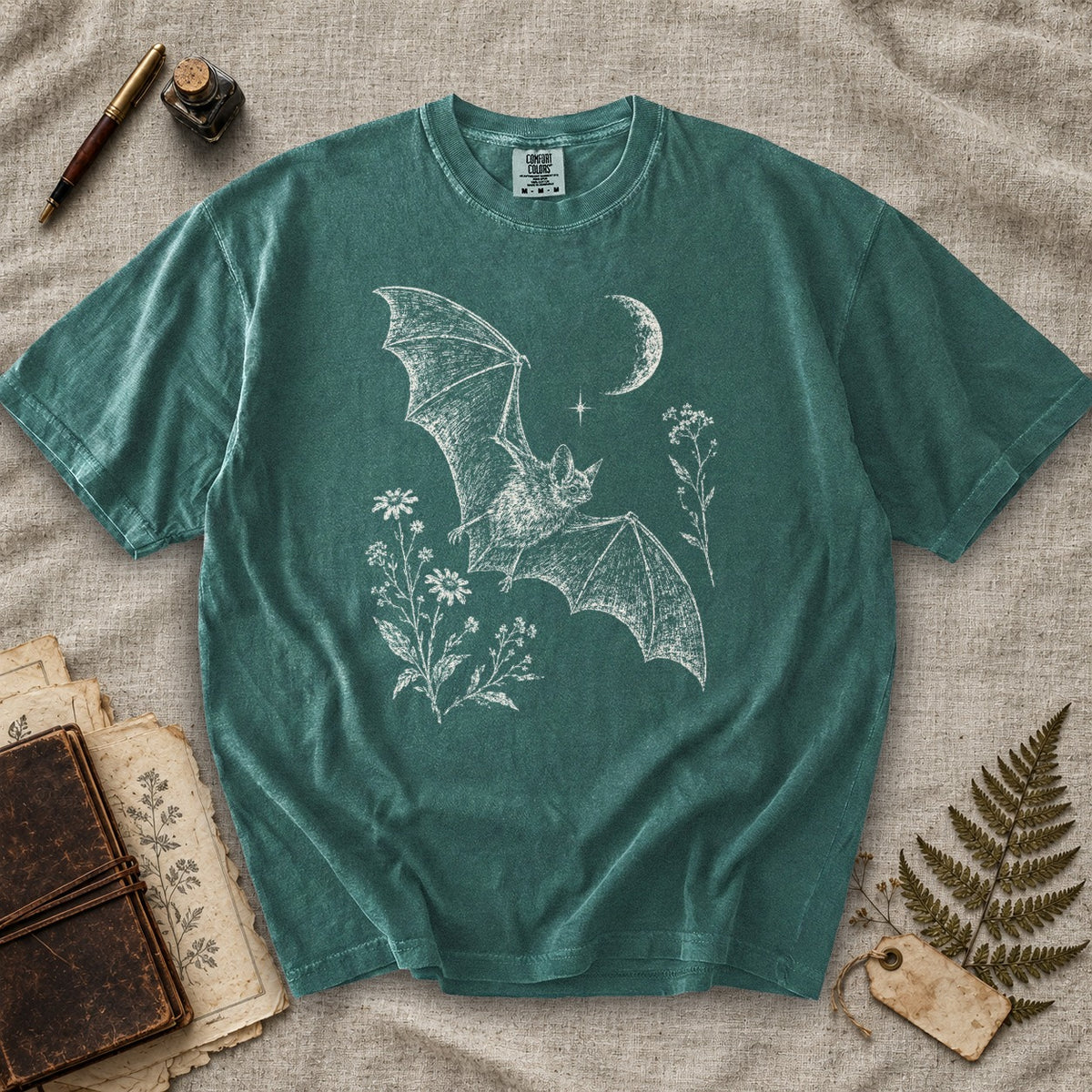Bat and Wildflowers T-Shirt