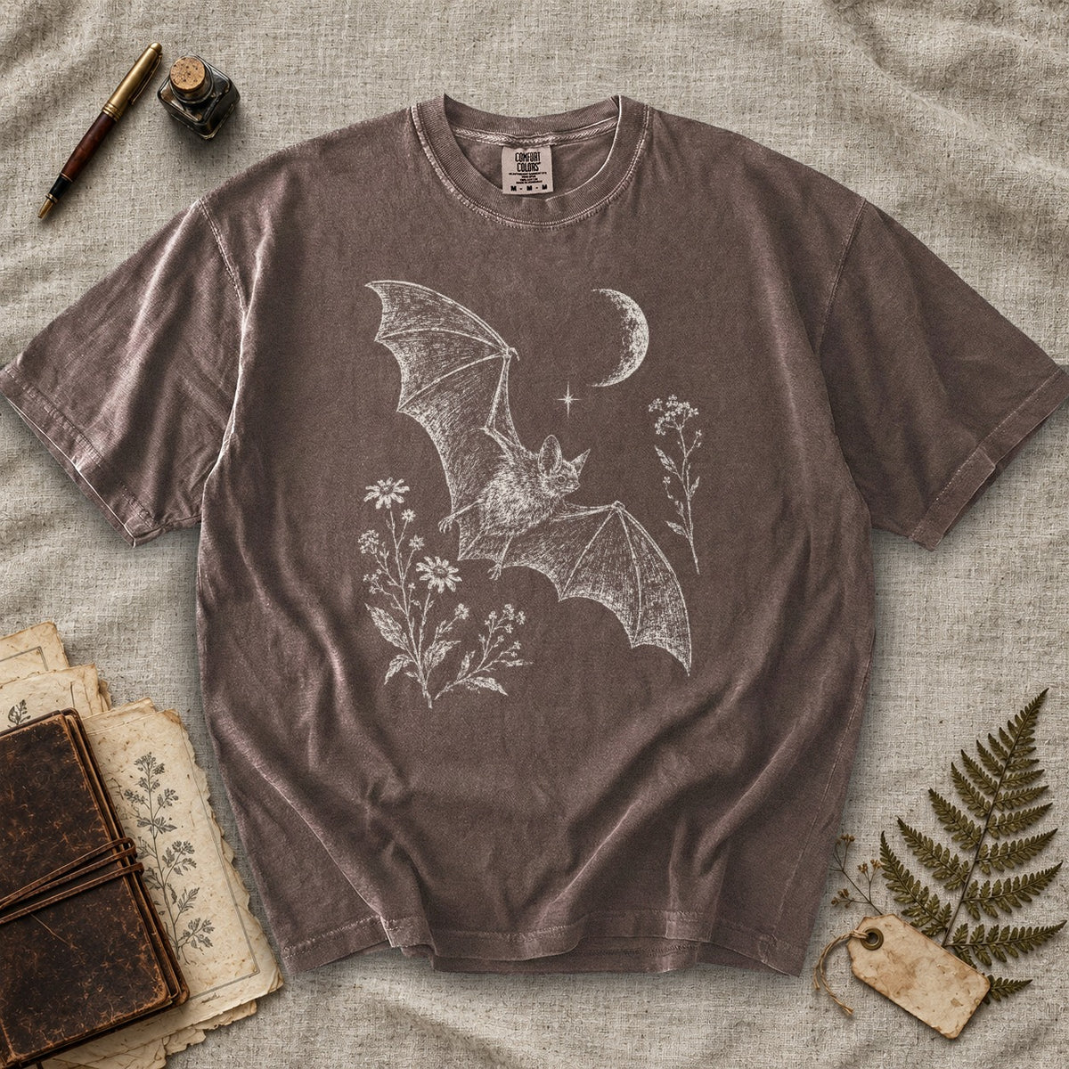 Bat and Wildflowers T-Shirt