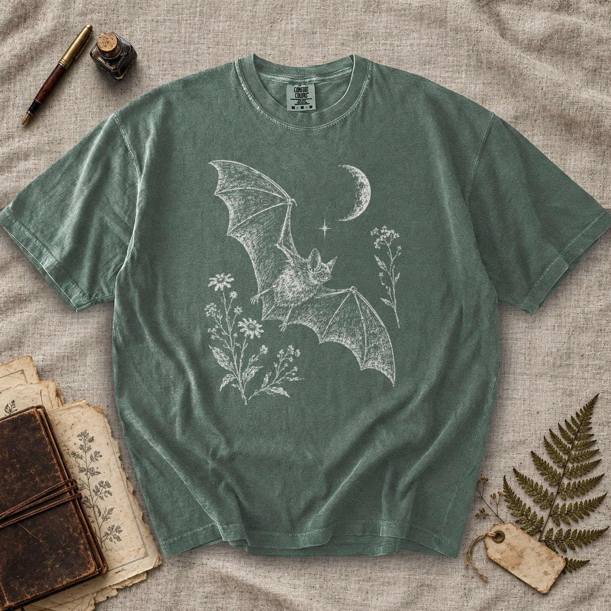 Bat and Wildflowers T-Shirt
