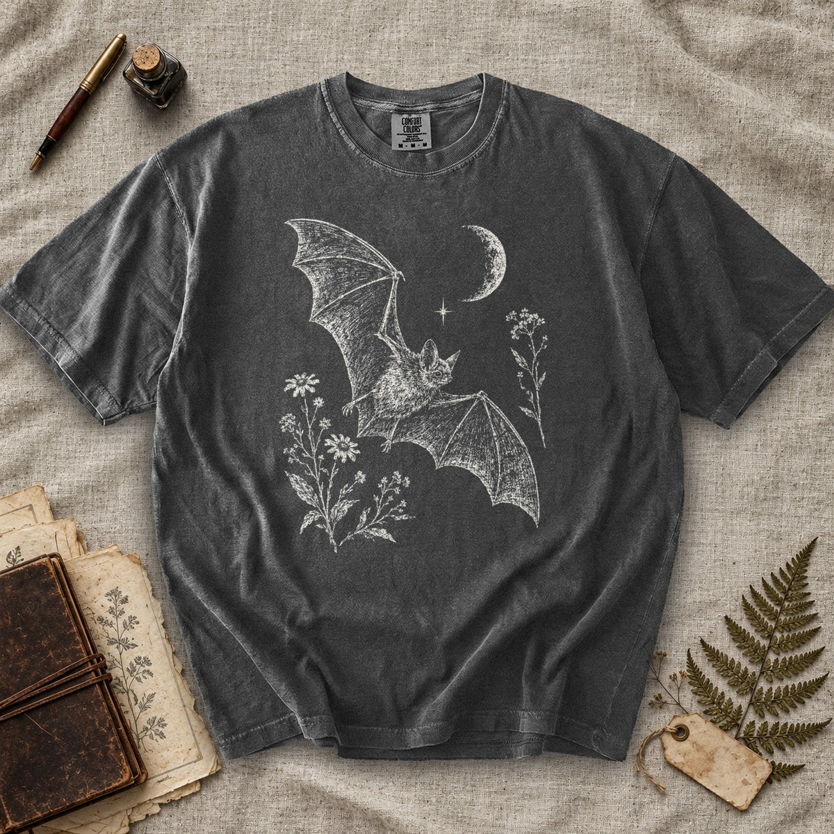 Bat and Wildflowers T-Shirt