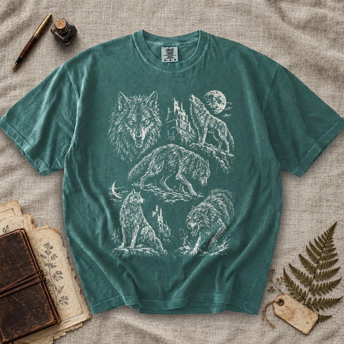 Fenrir Moon Castle T-Shirt