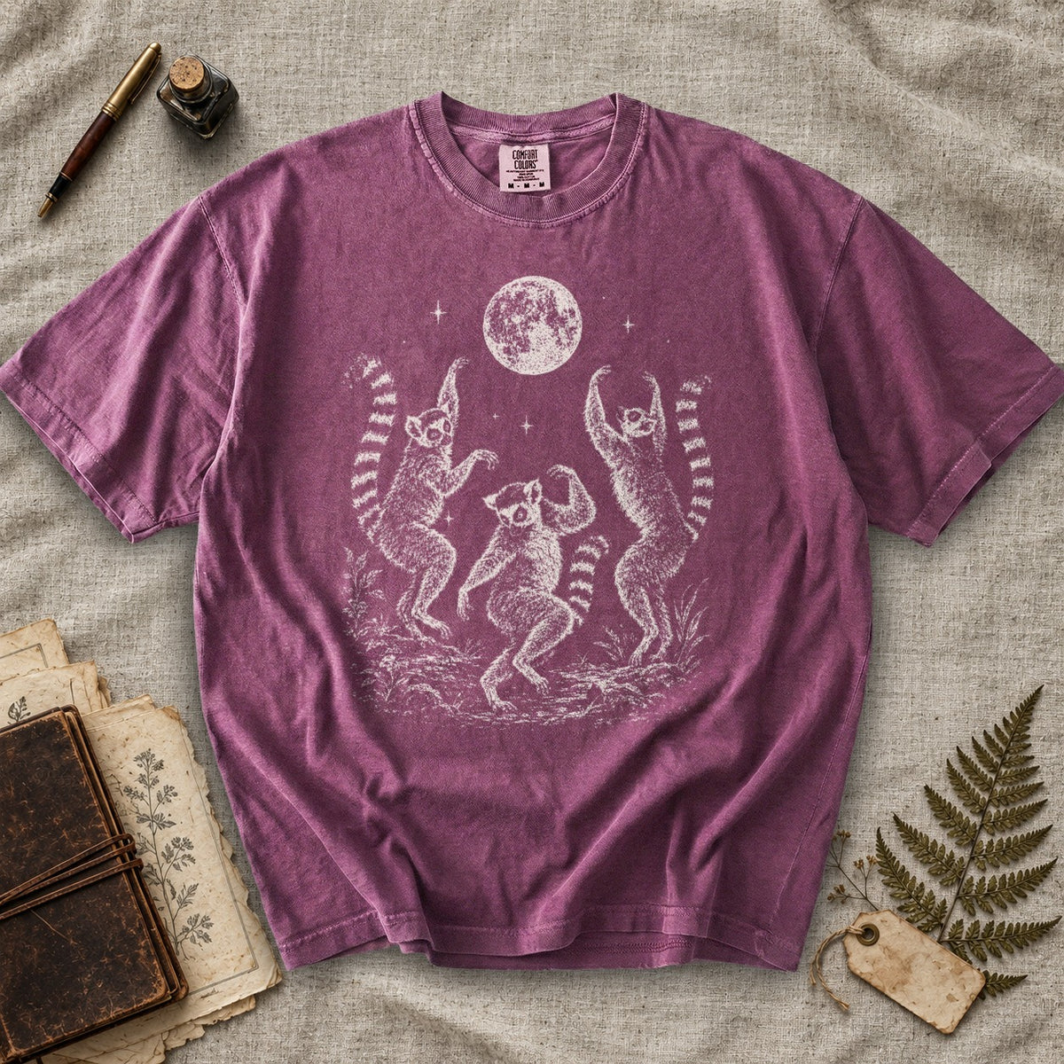 Dancing Lemurs Moon T-Shirt
