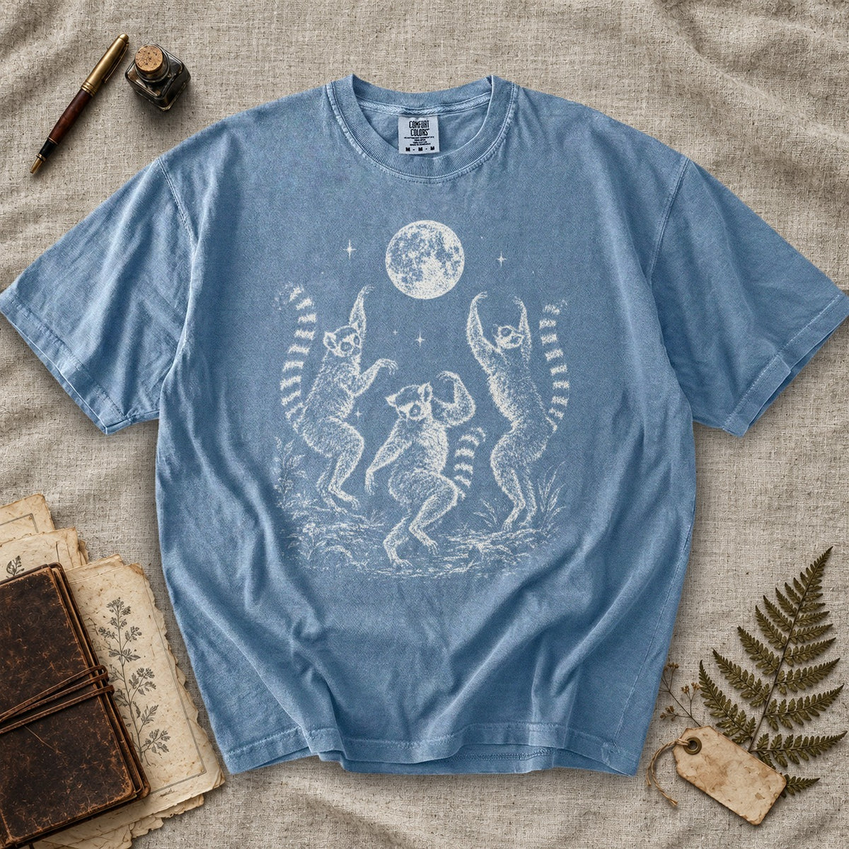 Dancing Lemurs Moon T-Shirt