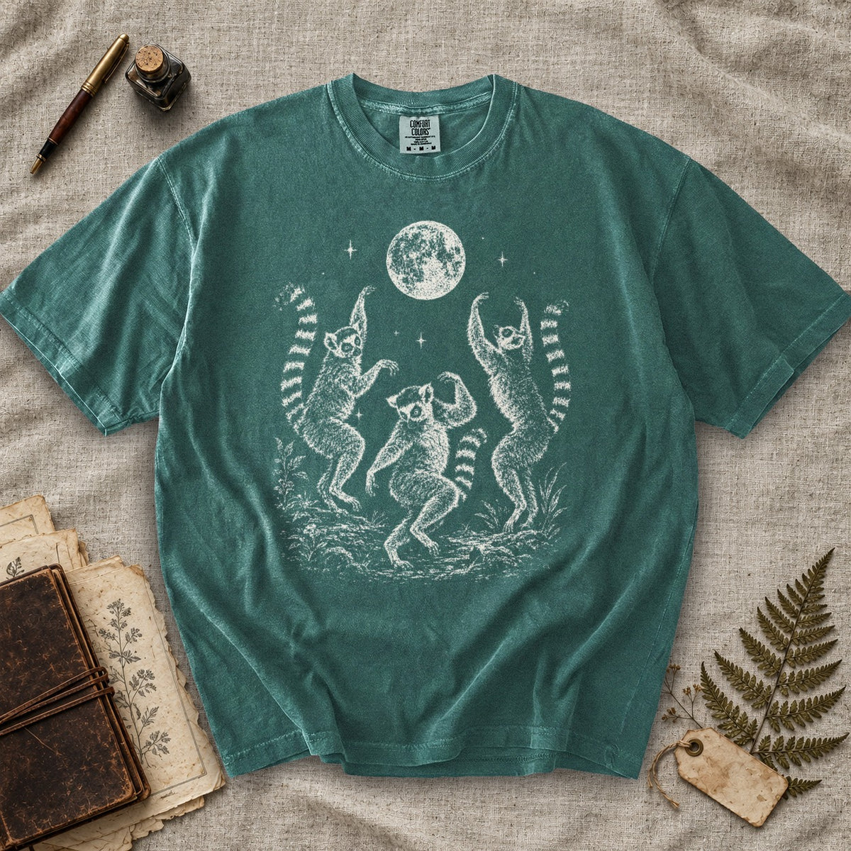 Dancing Lemurs Moon T-Shirt