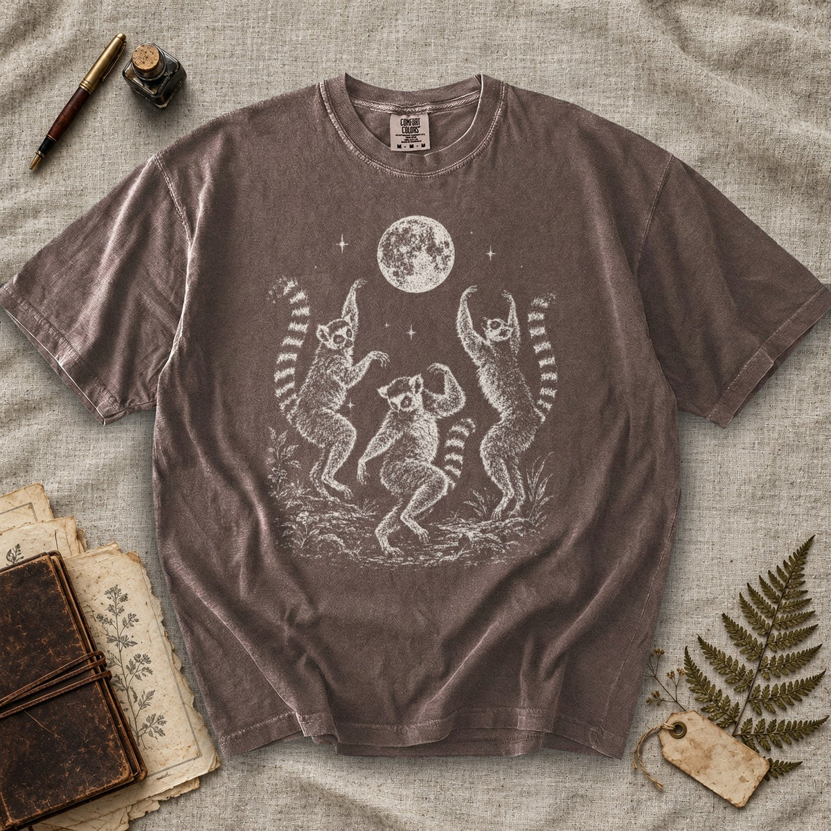 Dancing Lemurs Moon T-Shirt