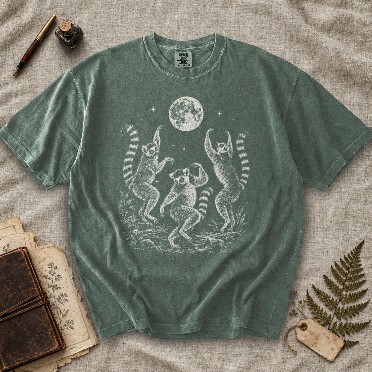 Dancing Lemurs Moon T-Shirt