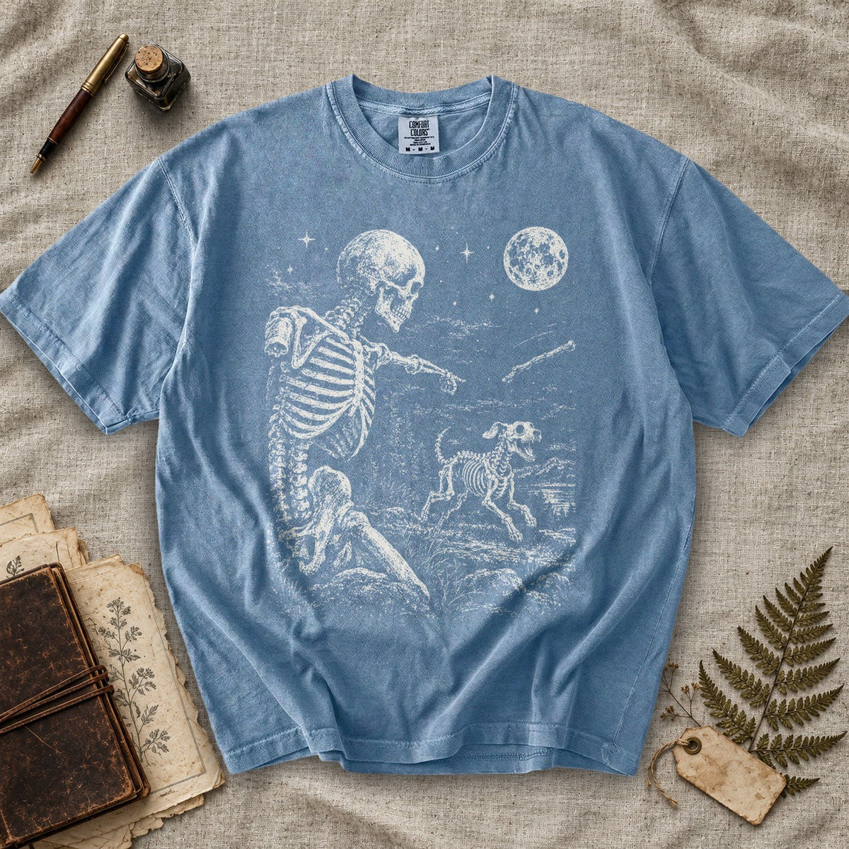Skeleton Fetch Moon T-Shirt