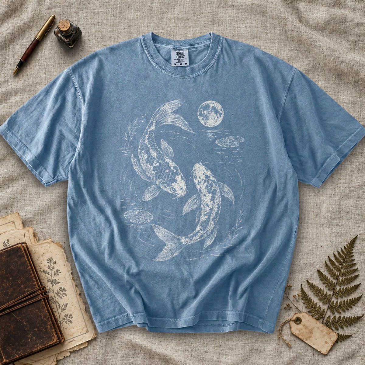 Koi Fish Moonlight T-Shirt