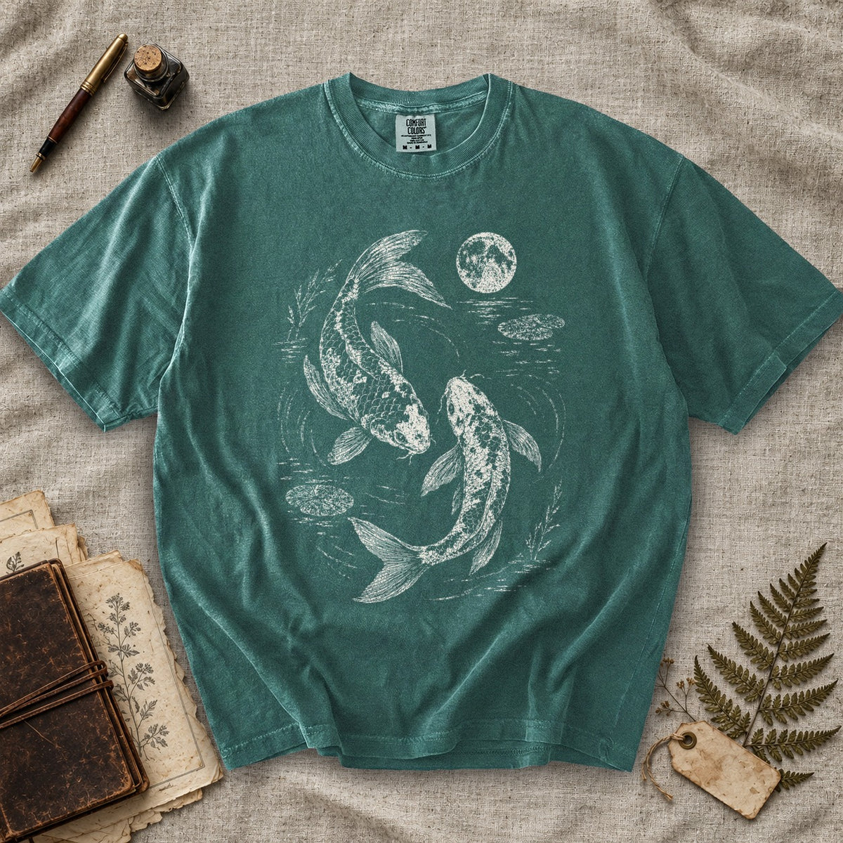 Koi Fish Moonlight T-Shirt