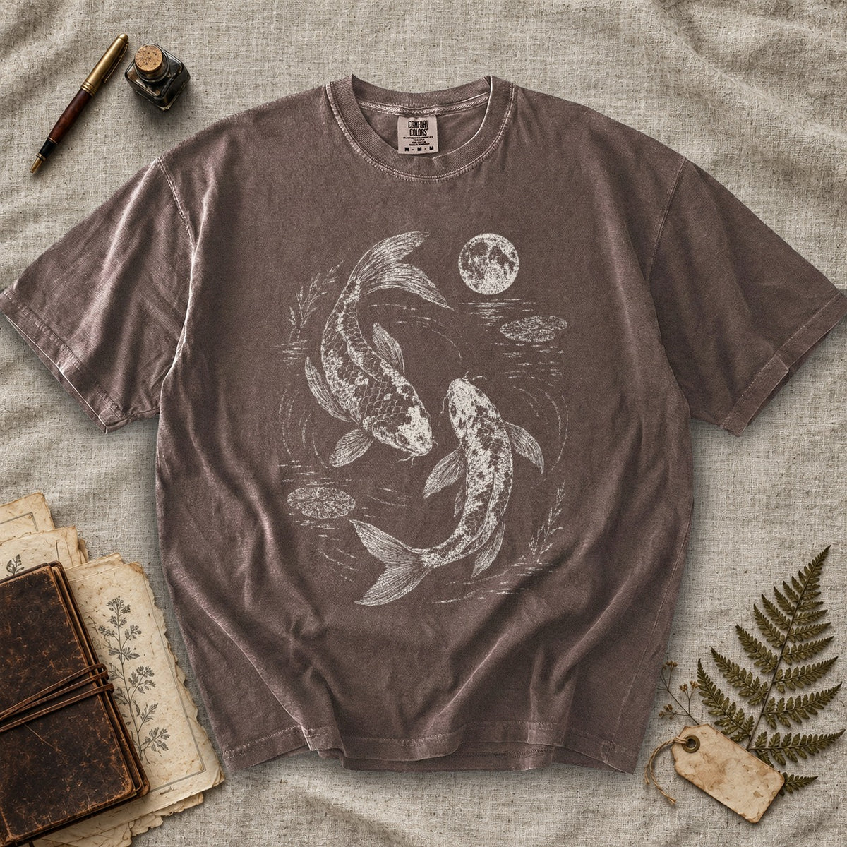 Koi Fish Moonlight T-Shirt