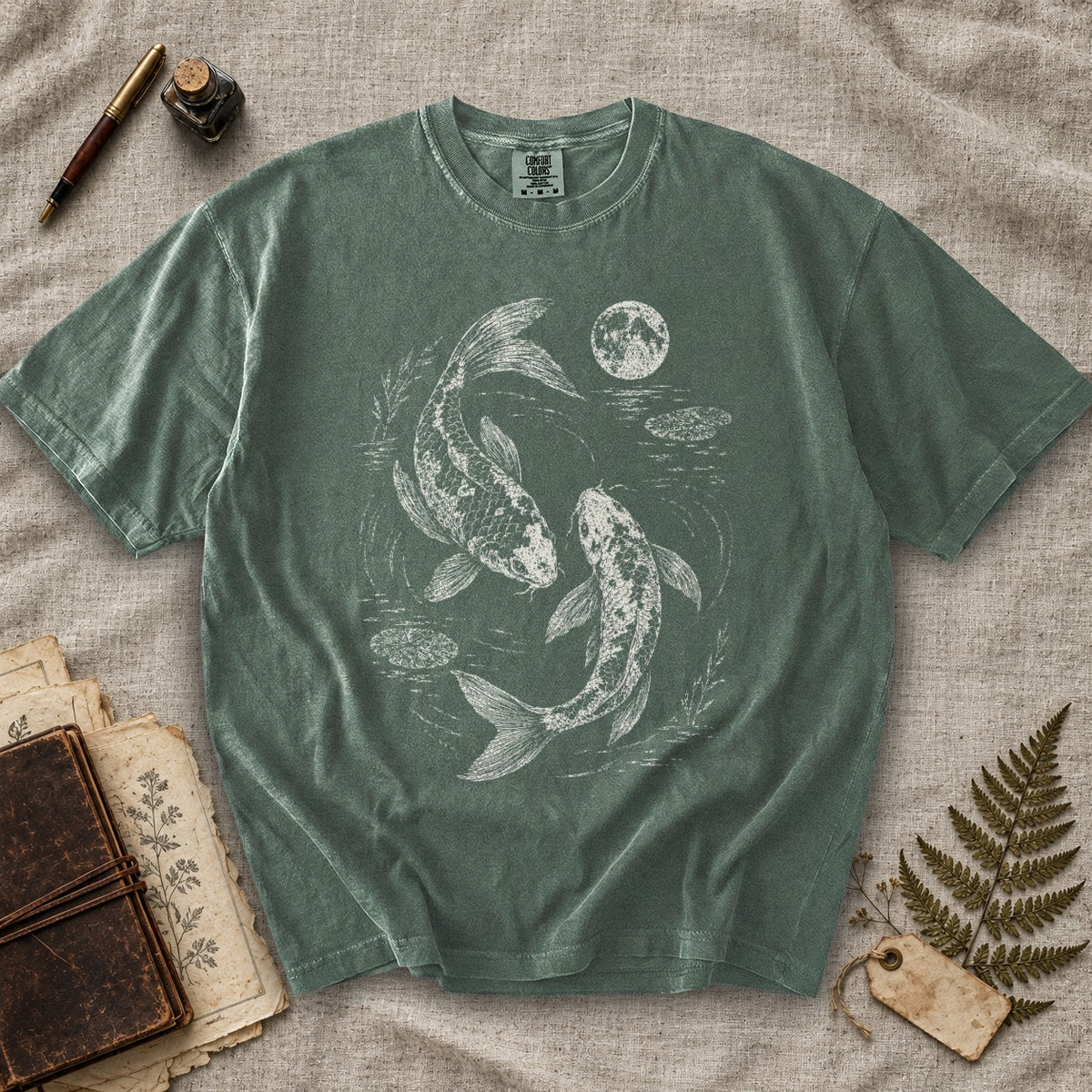Koi Fish Moonlight T-Shirt