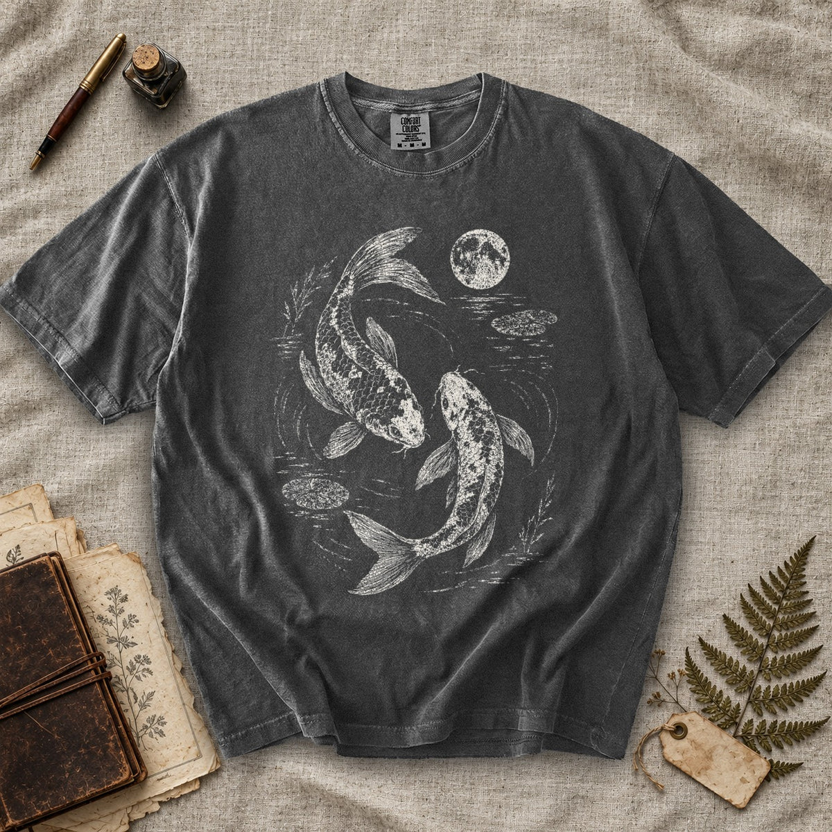 Koi Fish Moonlight T-Shirt