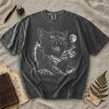 Weeping Black Cat Moon T-Shirt