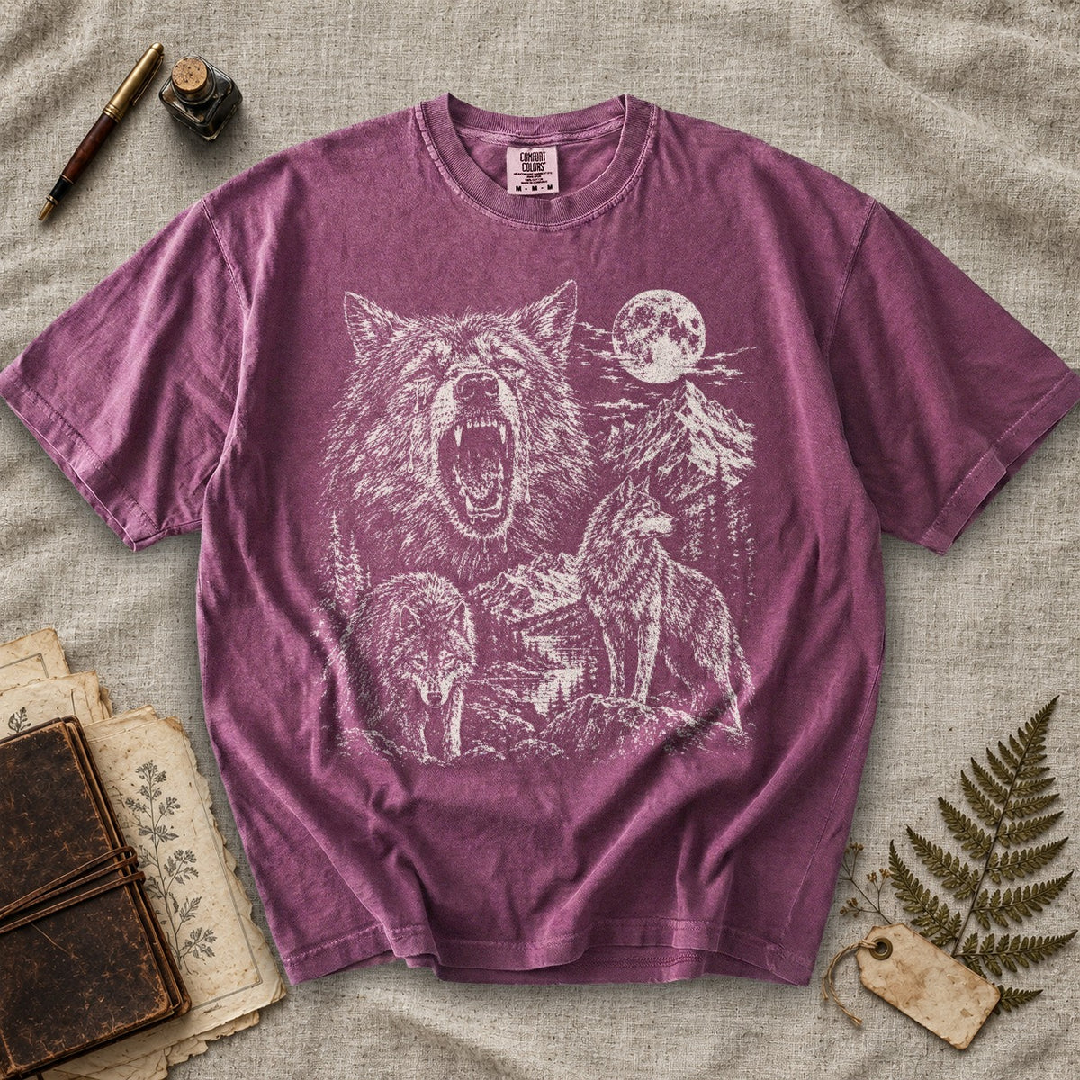 Weeping Alpha Wolf Moon T-Shirt