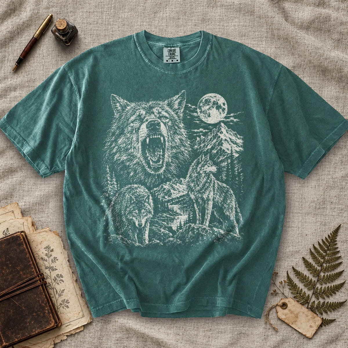 Weeping Alpha Wolf Moon T-Shirt