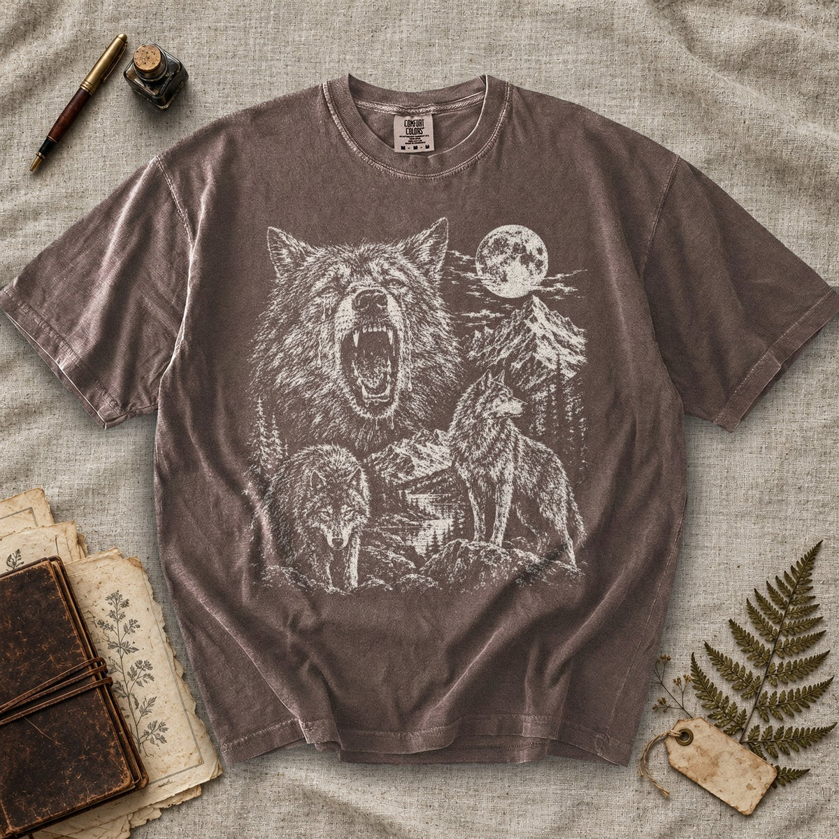 Weeping Alpha Wolf Moon T-Shirt