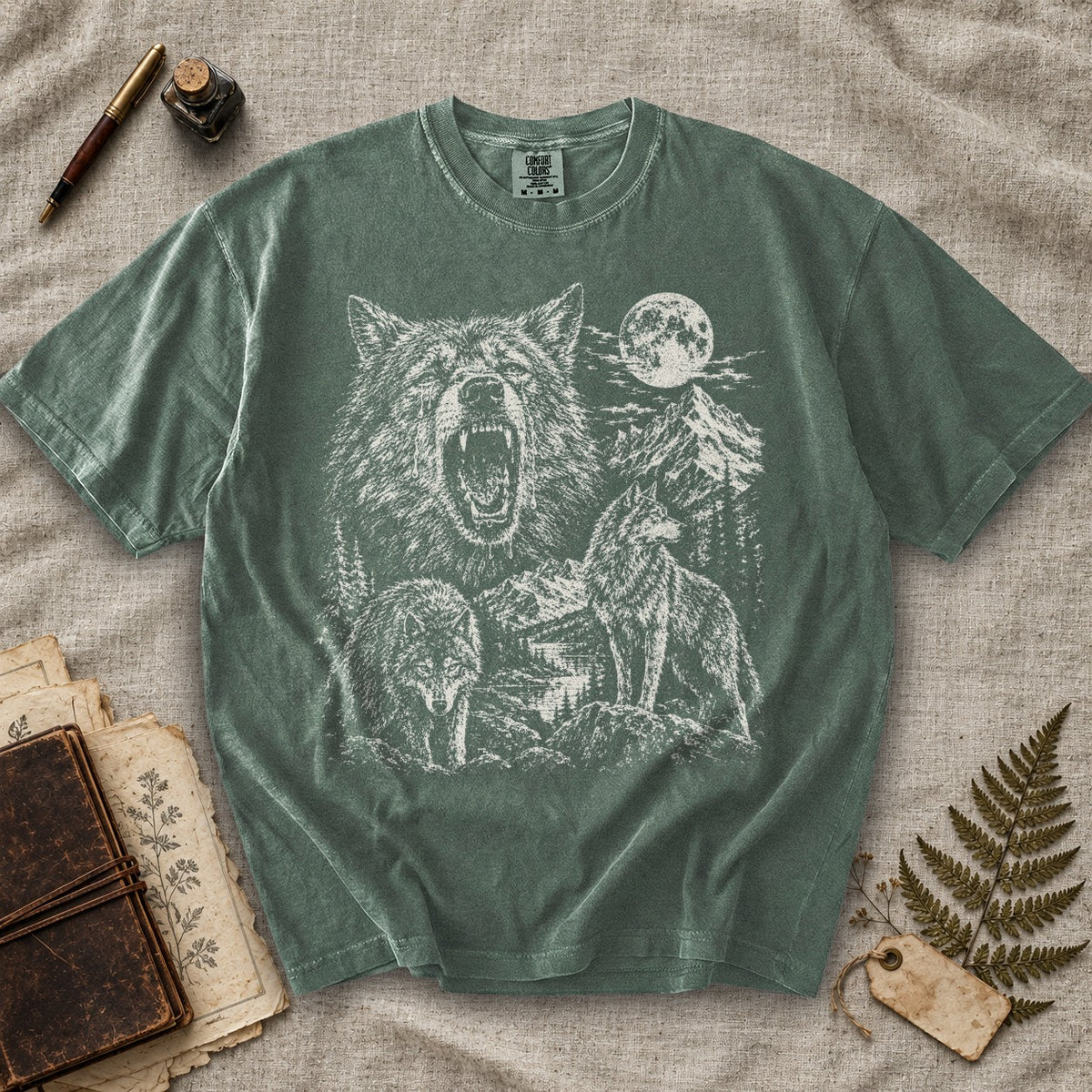 Weeping Alpha Wolf Moon T-Shirt
