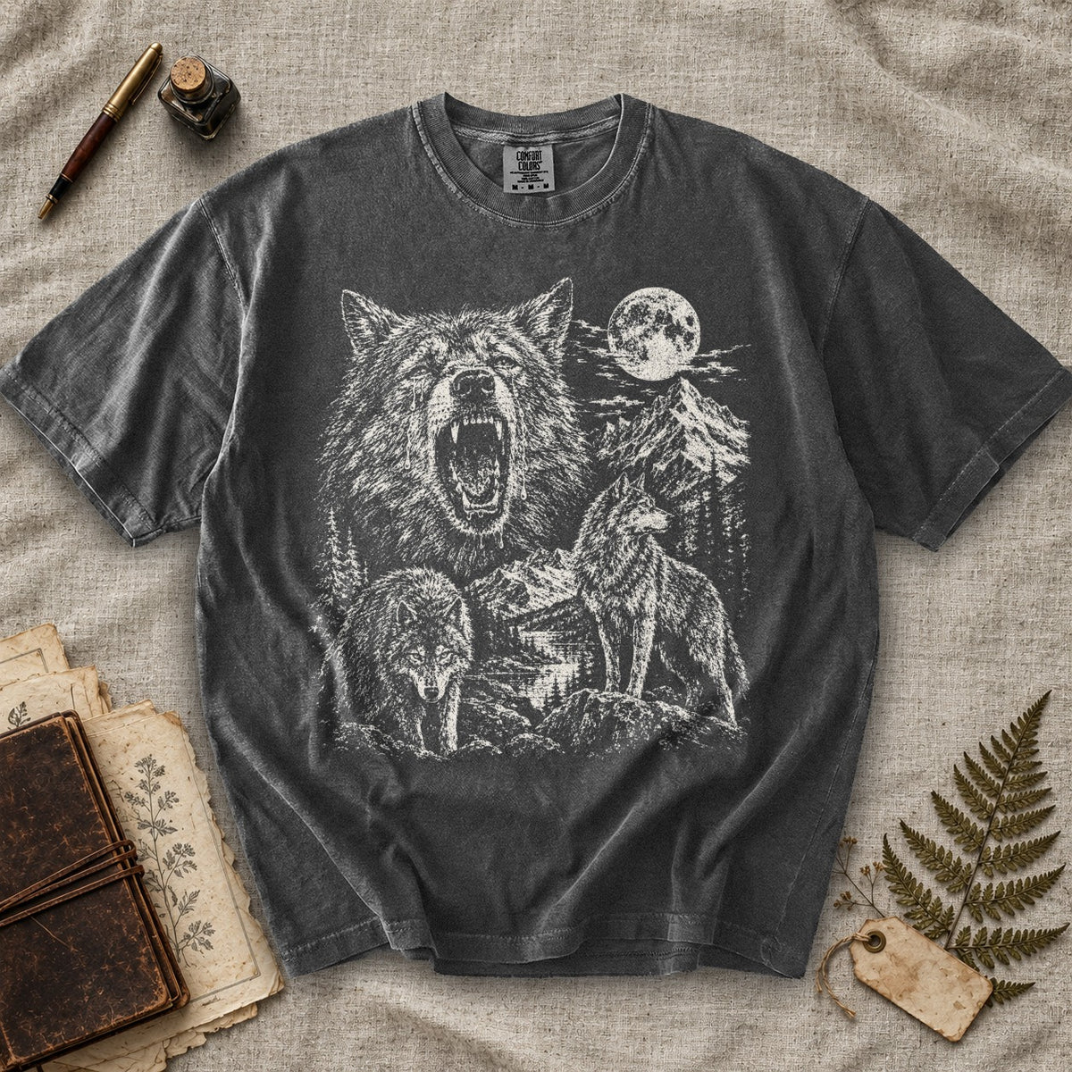 Weeping Alpha Wolf Moon T-Shirt