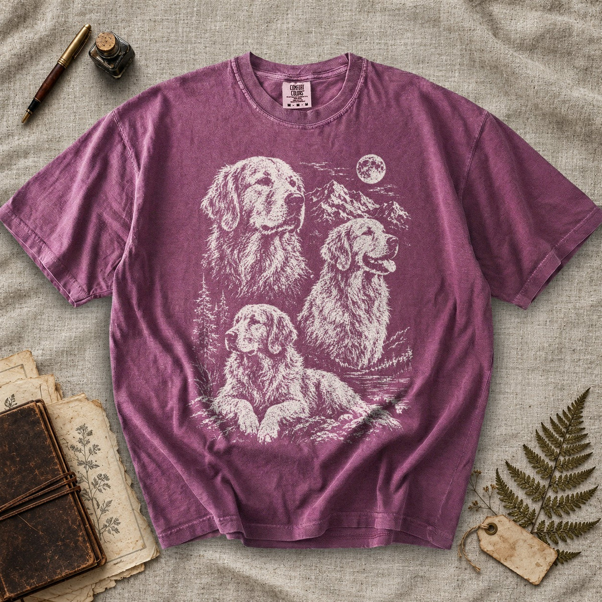 Golden Retriever Moonlight T-Shirt