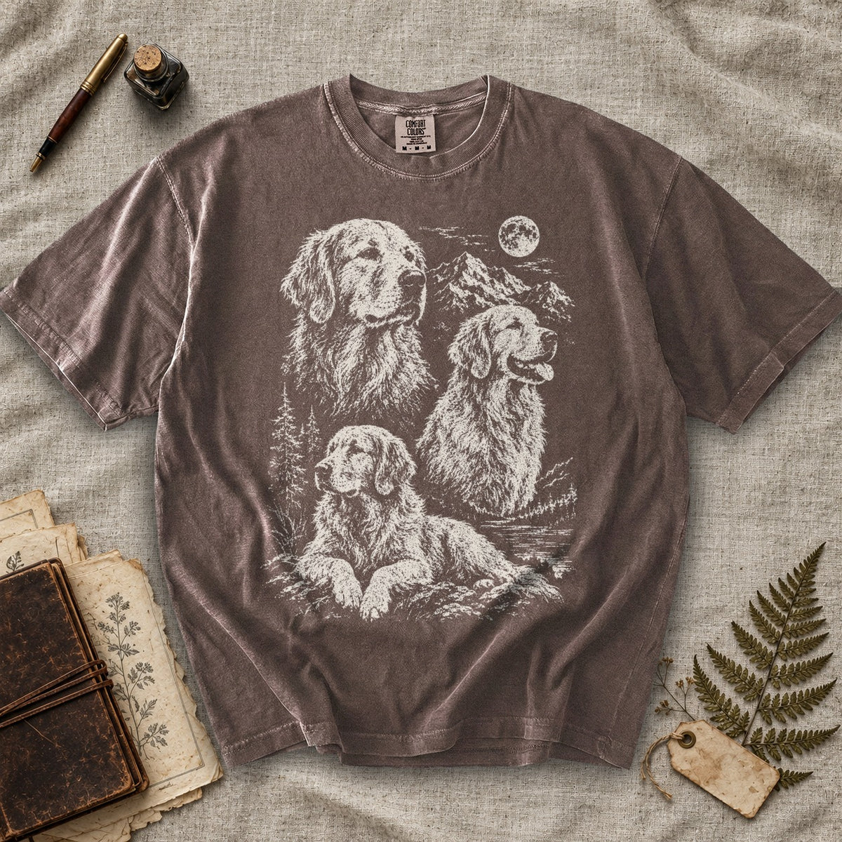 Golden Retriever Moonlight T-Shirt