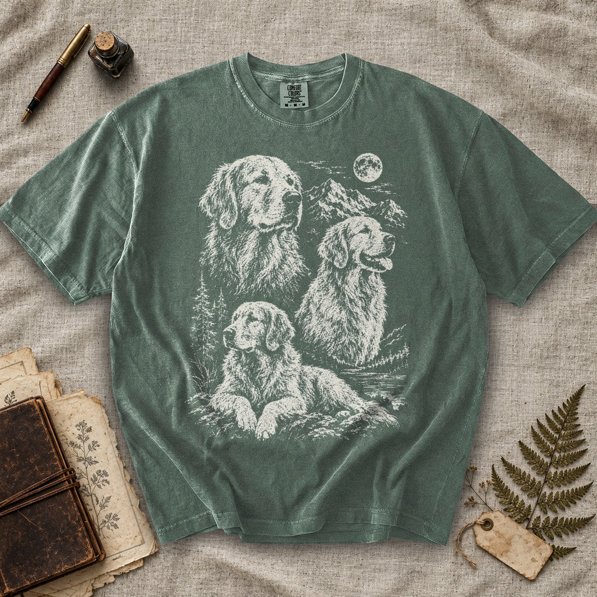 Golden Retriever Moonlight T-Shirt