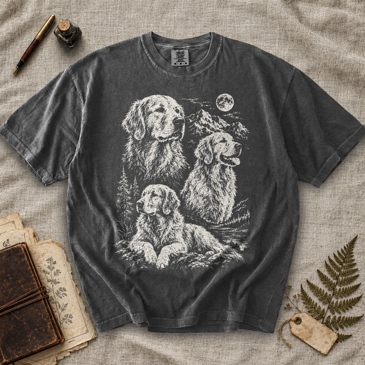 Golden Retriever Moonlight T-Shirt