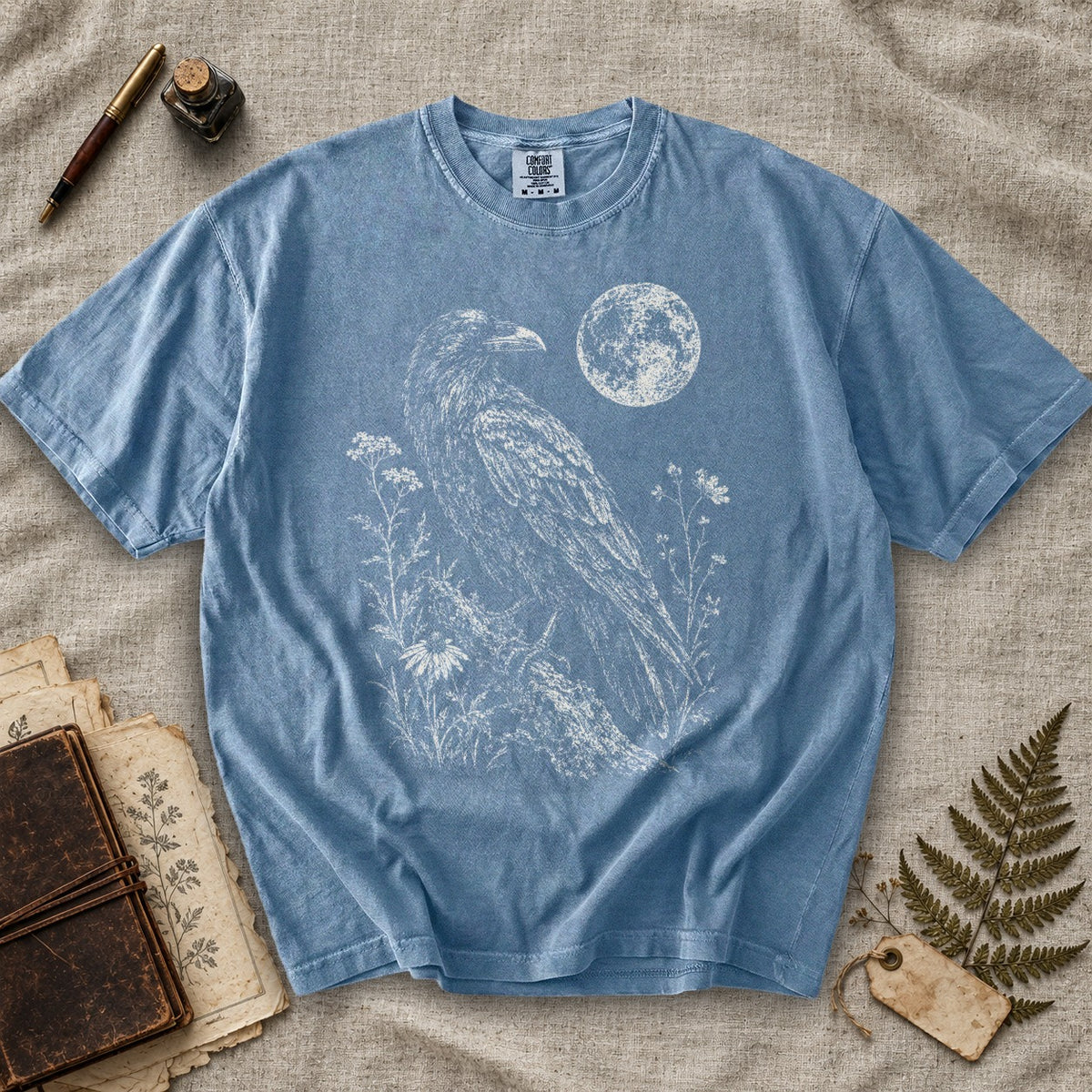 Raven and Wildflowers T-Shirt