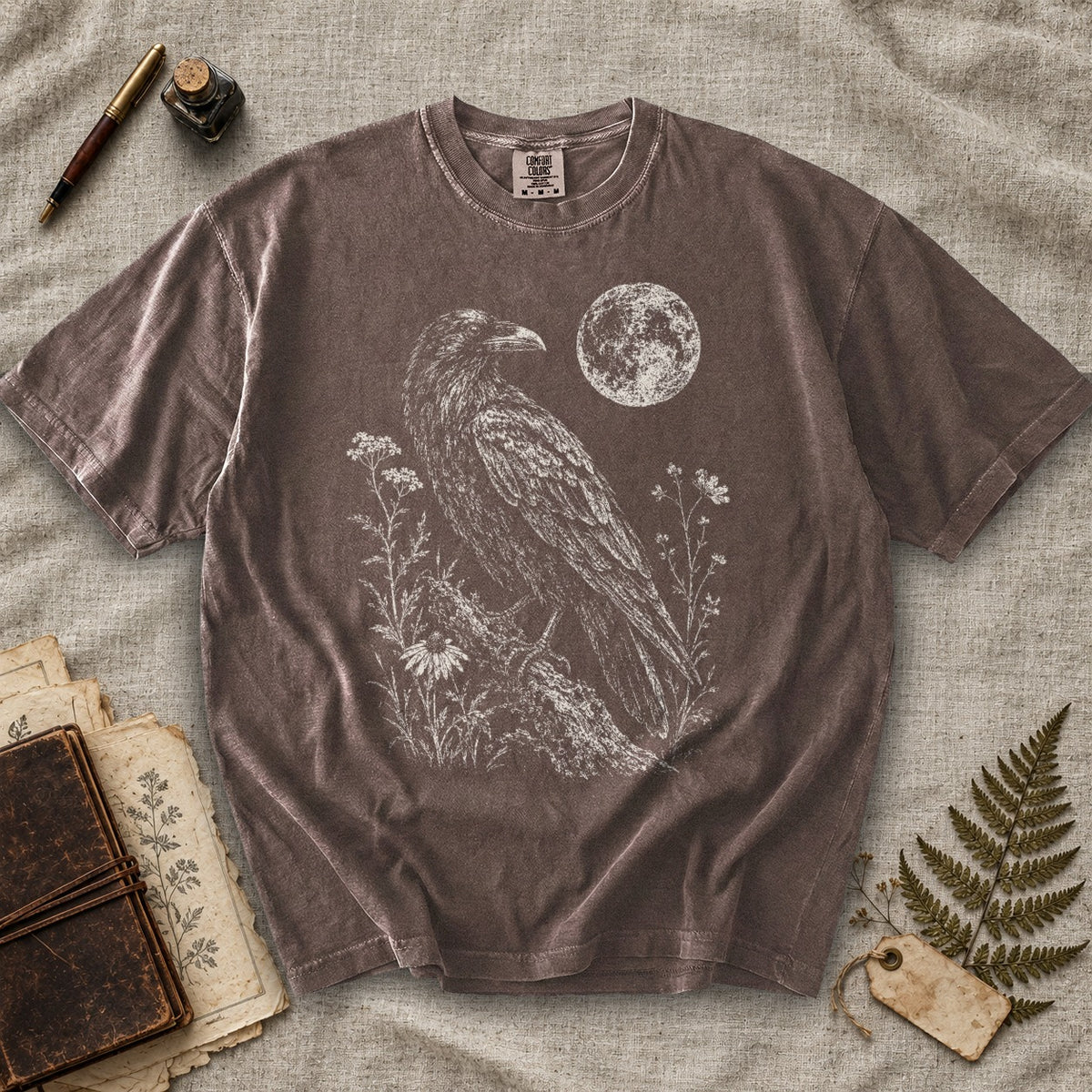Raven and Wildflowers T-Shirt