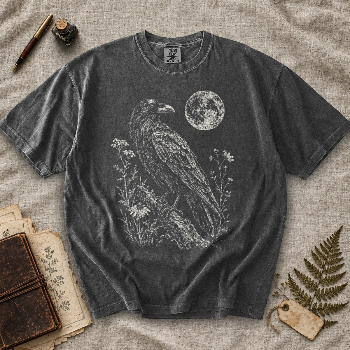 Raven and Wildflowers T-Shirt