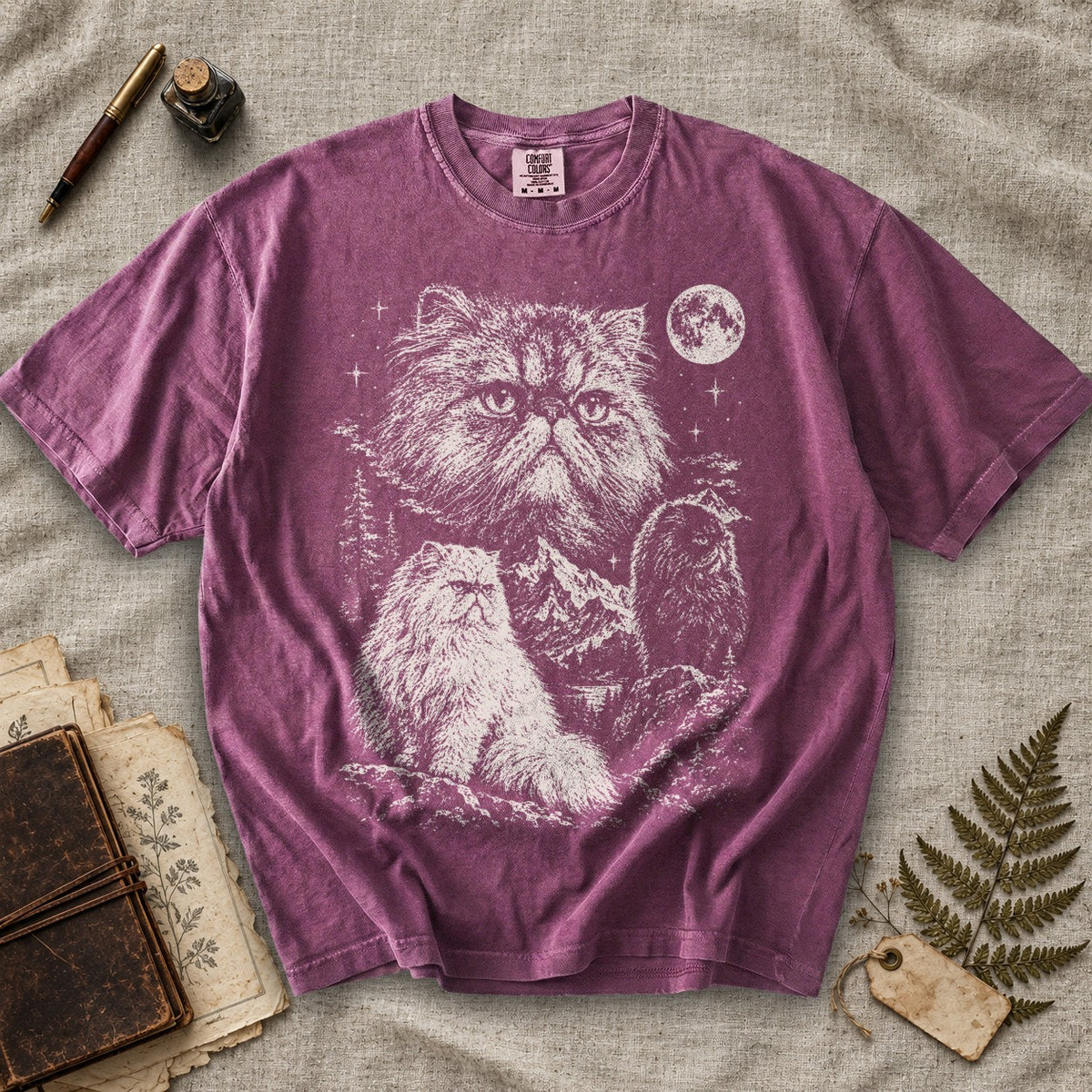 Persian Cat Moon T-Shirt