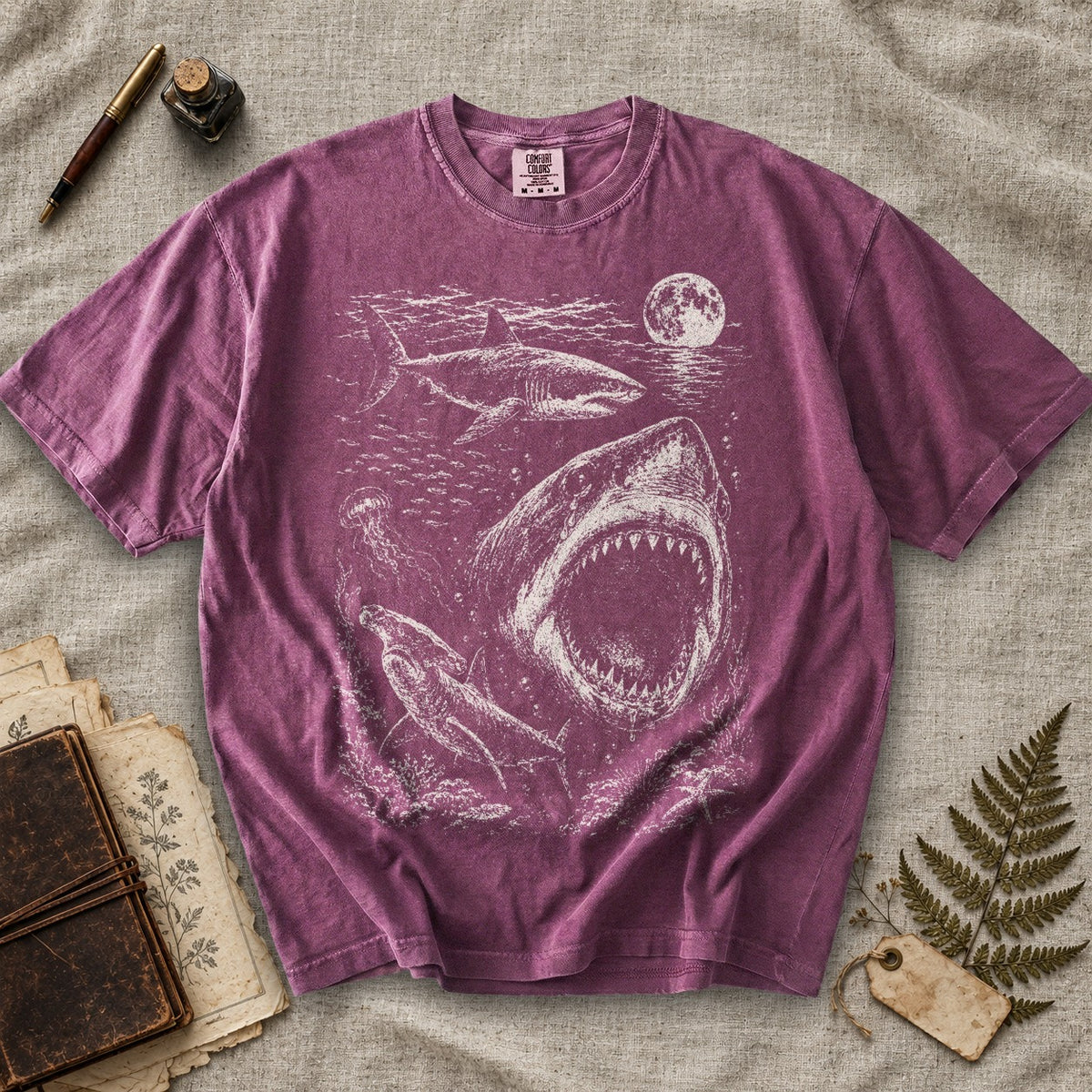Weeping Shark Moon T-Shirt