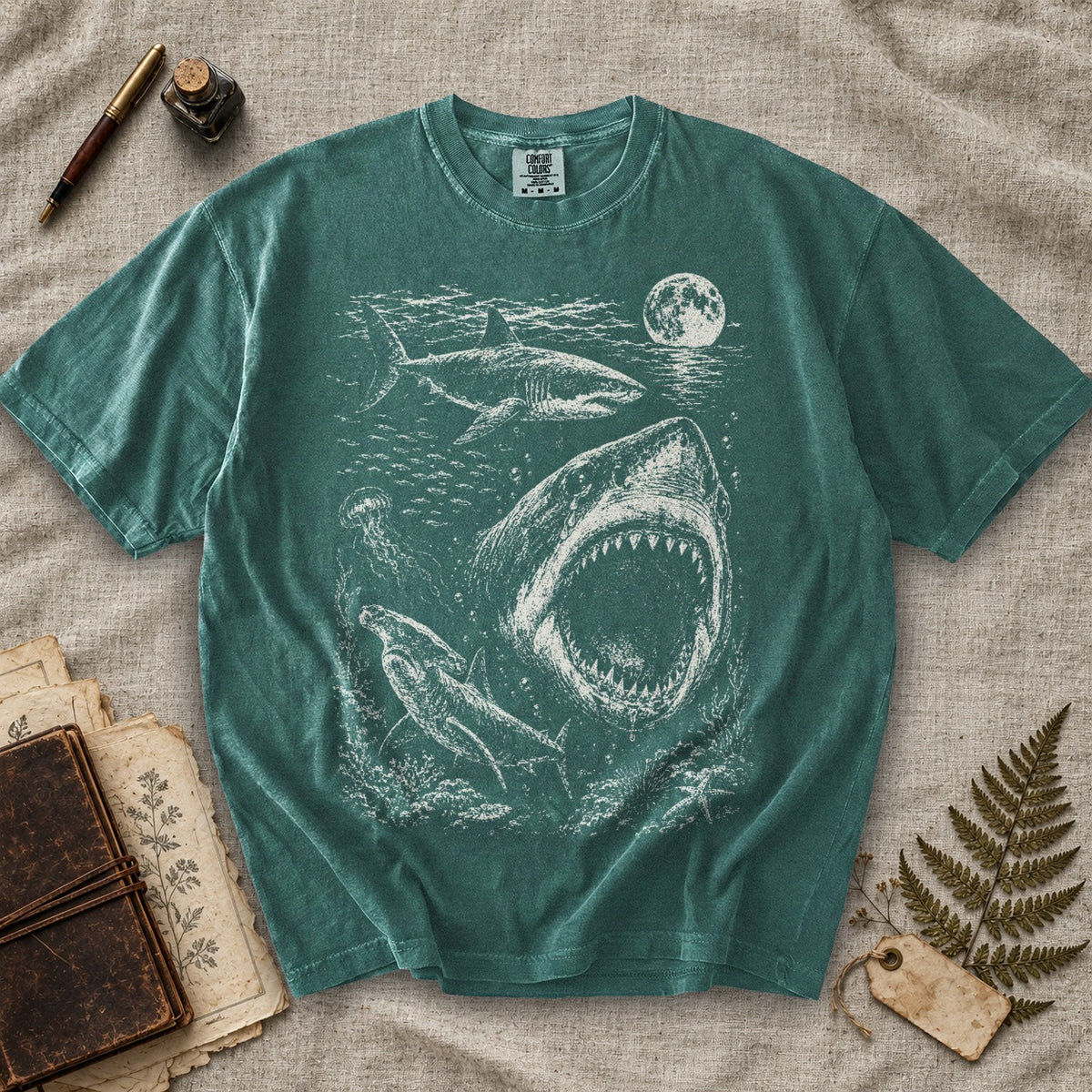 Weeping Shark Moon T-Shirt