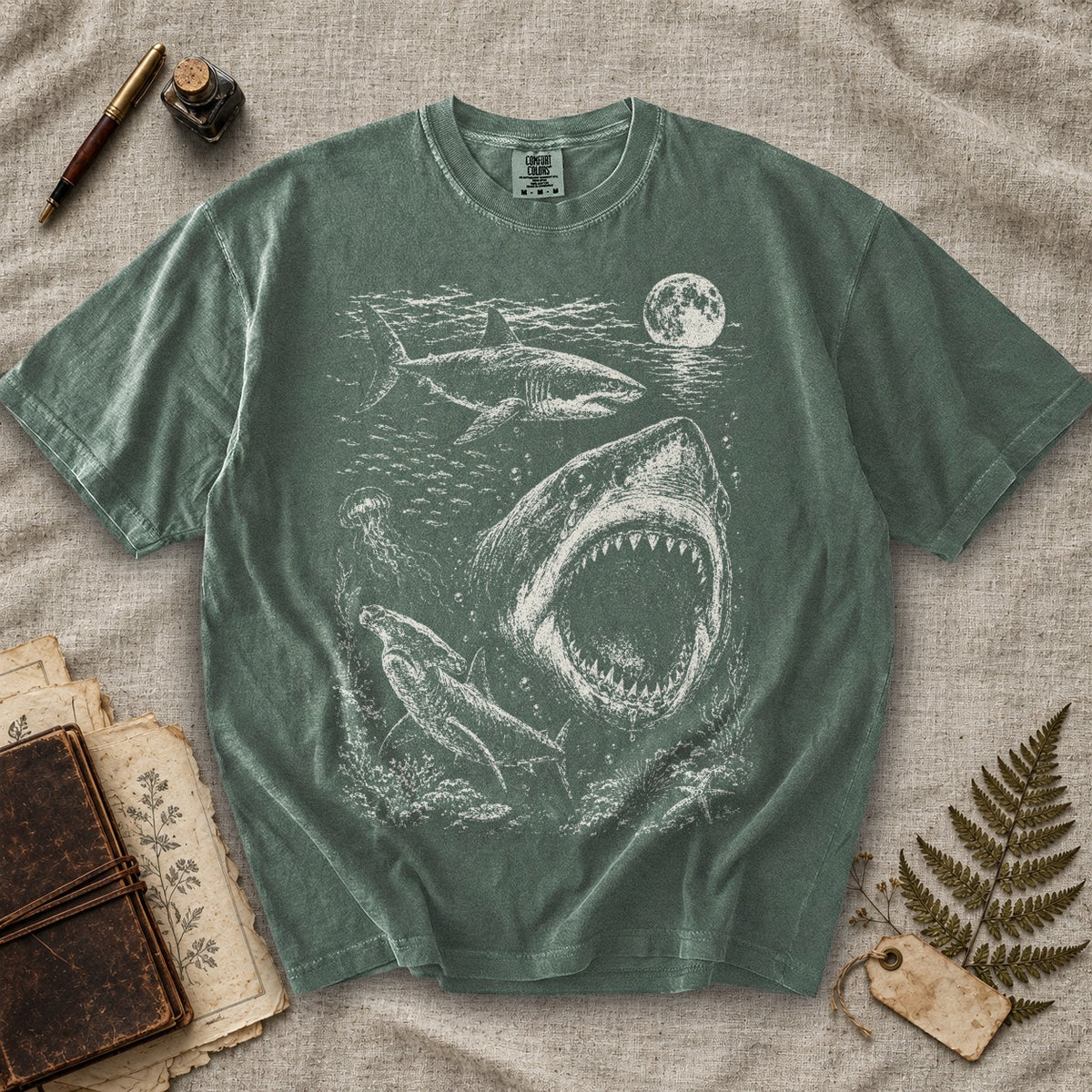 Weeping Shark Moon T-Shirt