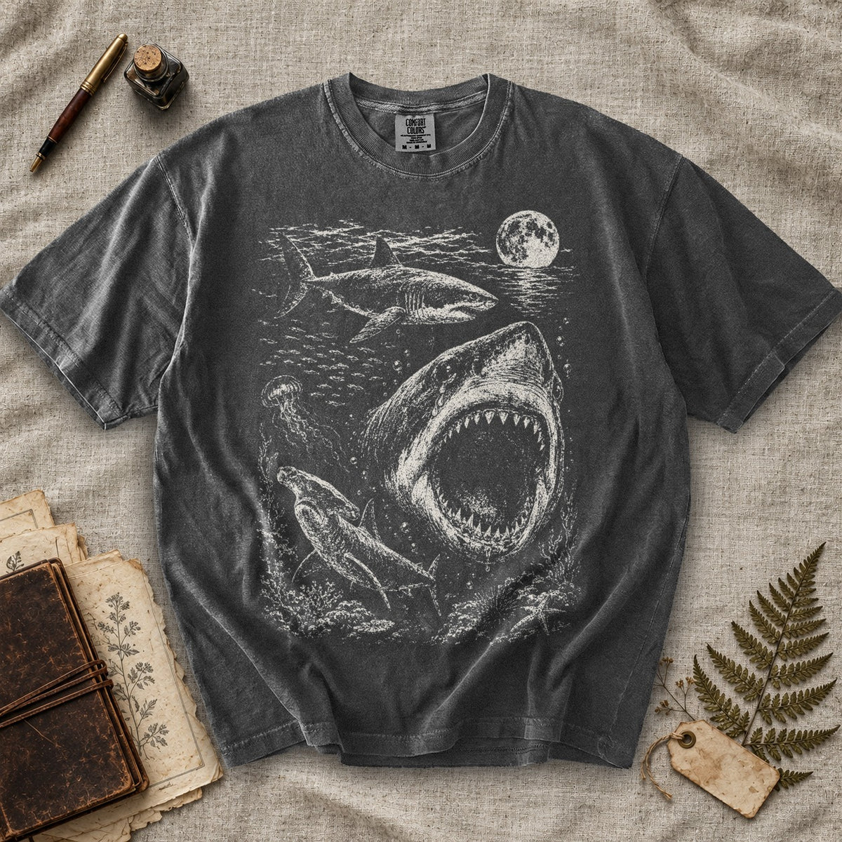 Weeping Shark Moon T-Shirt