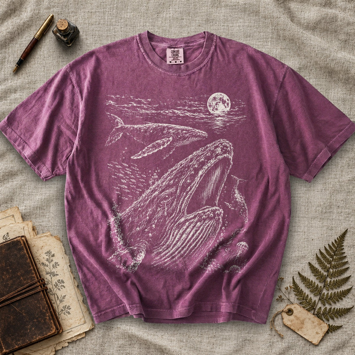 Weeping Whale Moon T-Shirt
