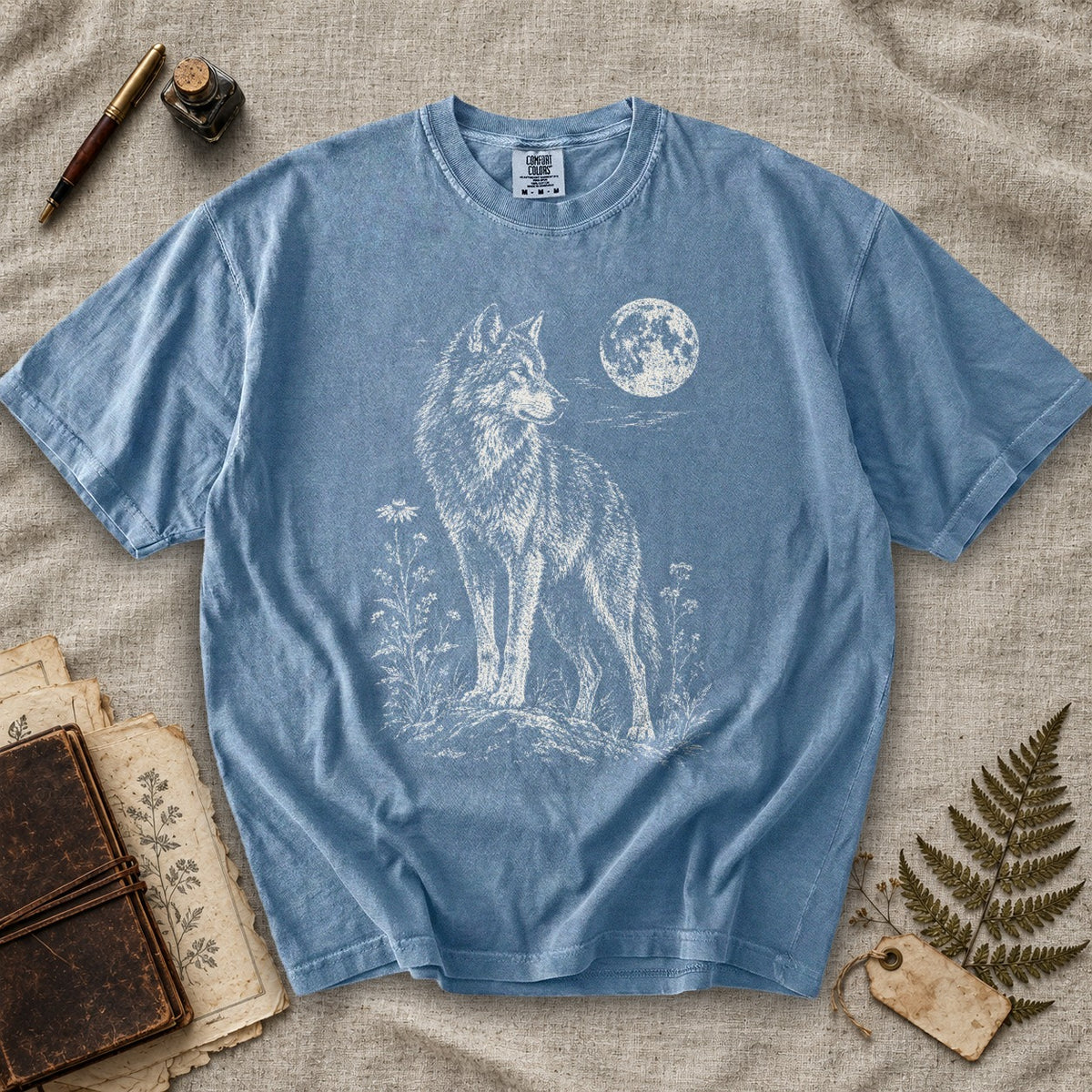 Wolf and Wildflowers T-Shirt