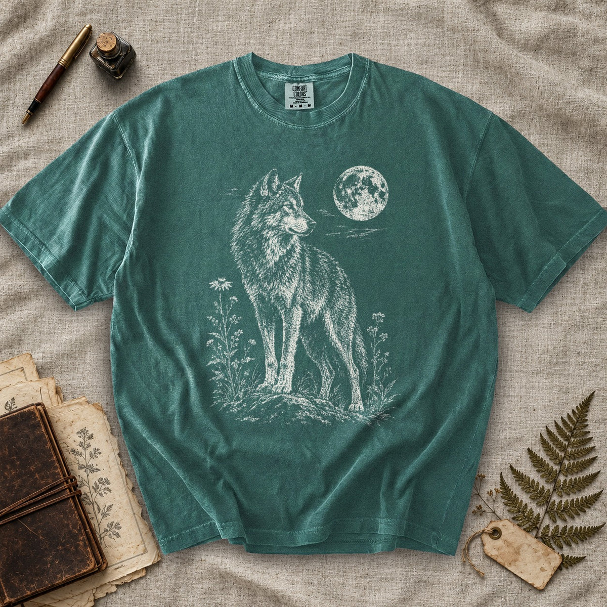 Wolf and Wildflowers T-Shirt