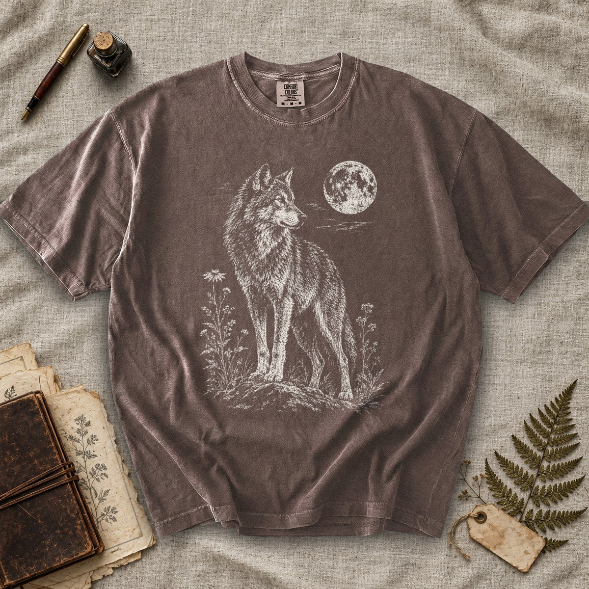 Wolf and Wildflowers T-Shirt