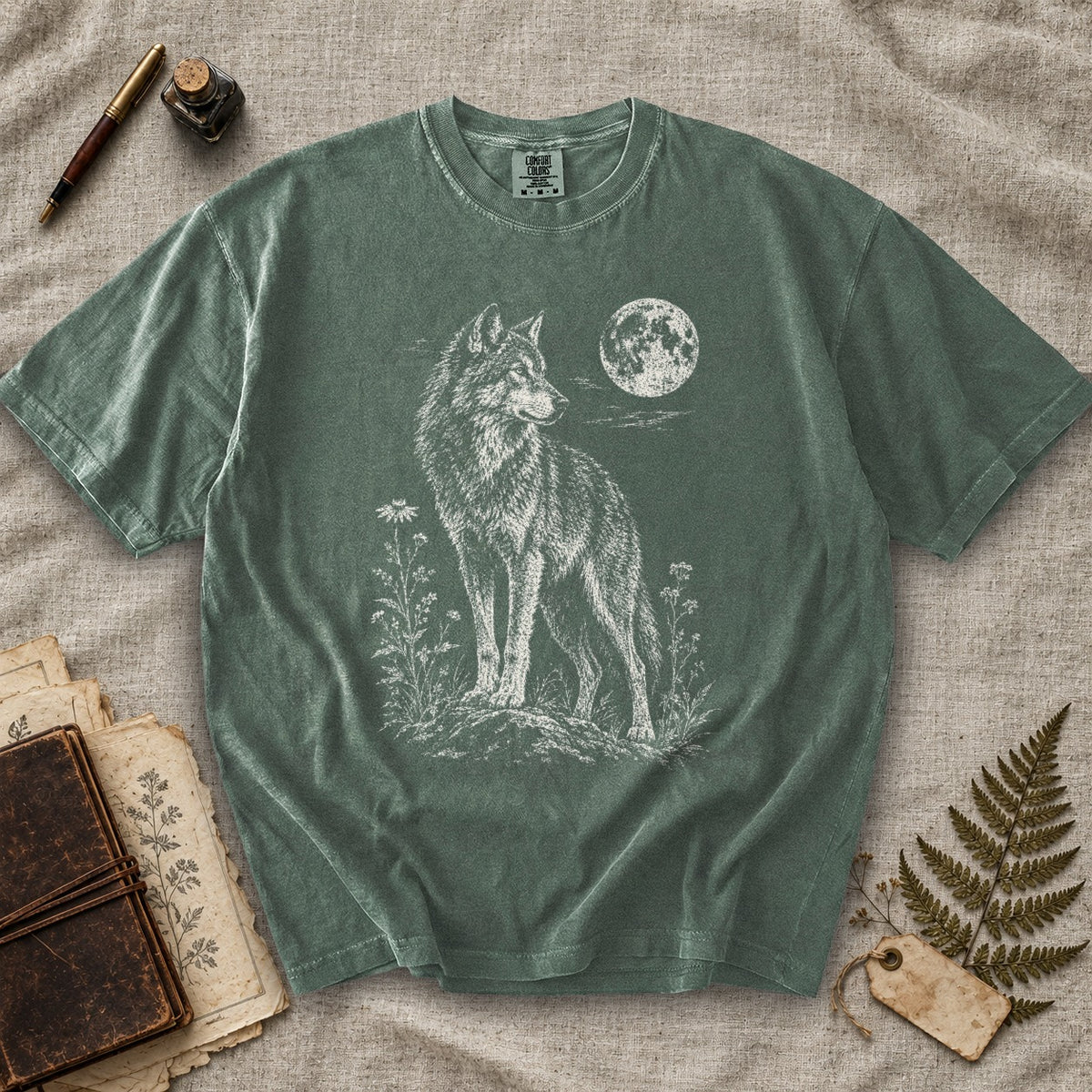Wolf and Wildflowers T-Shirt