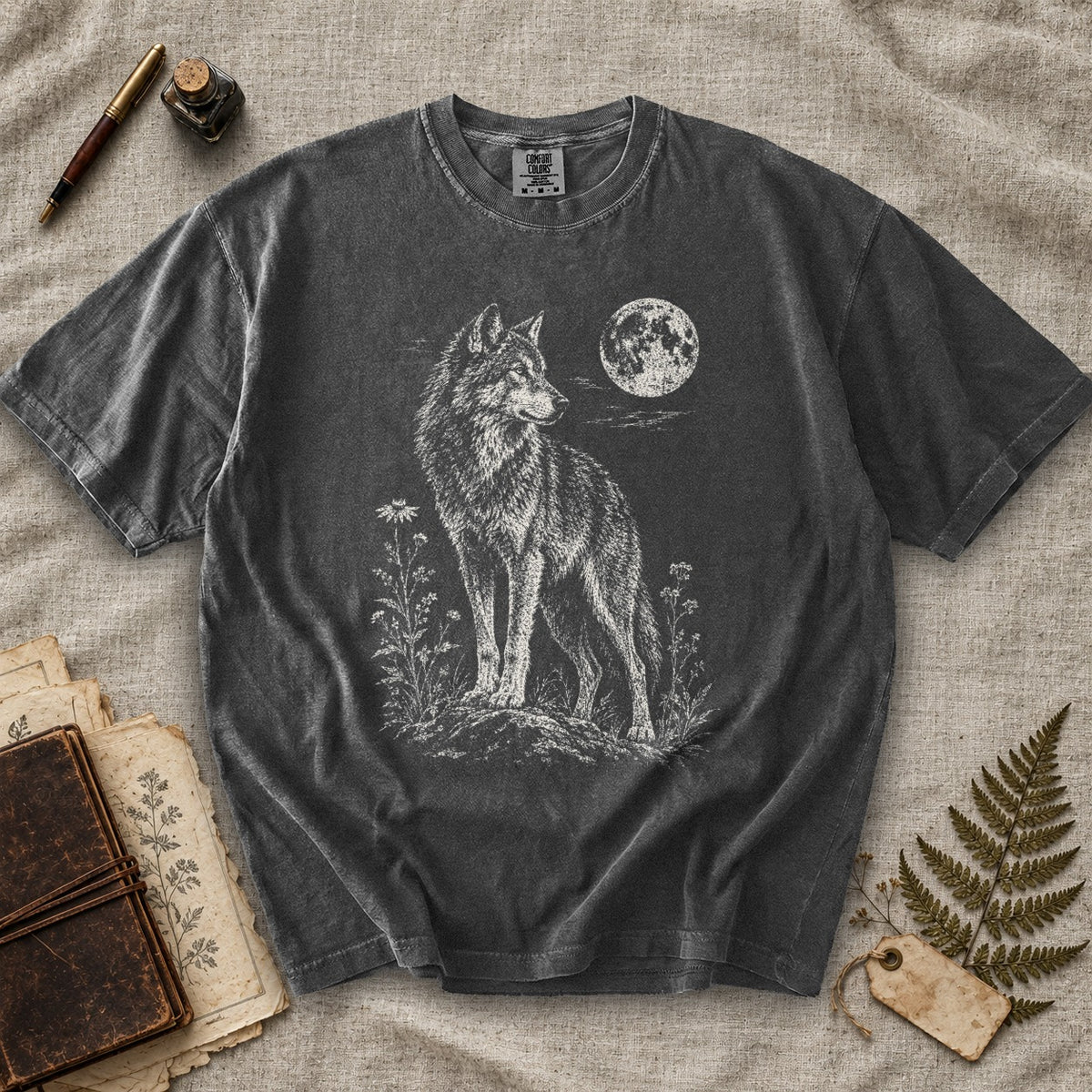 Wolf and Wildflowers T-Shirt