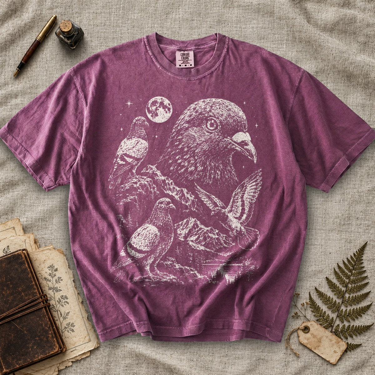 Pigeon Moonlight T-Shirt